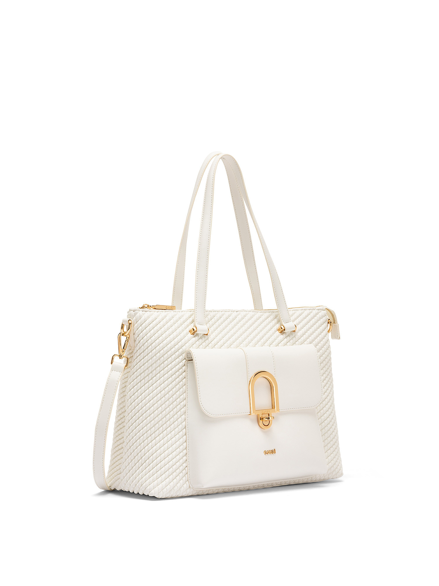 Thalissa shopping bag, White, large image number 1