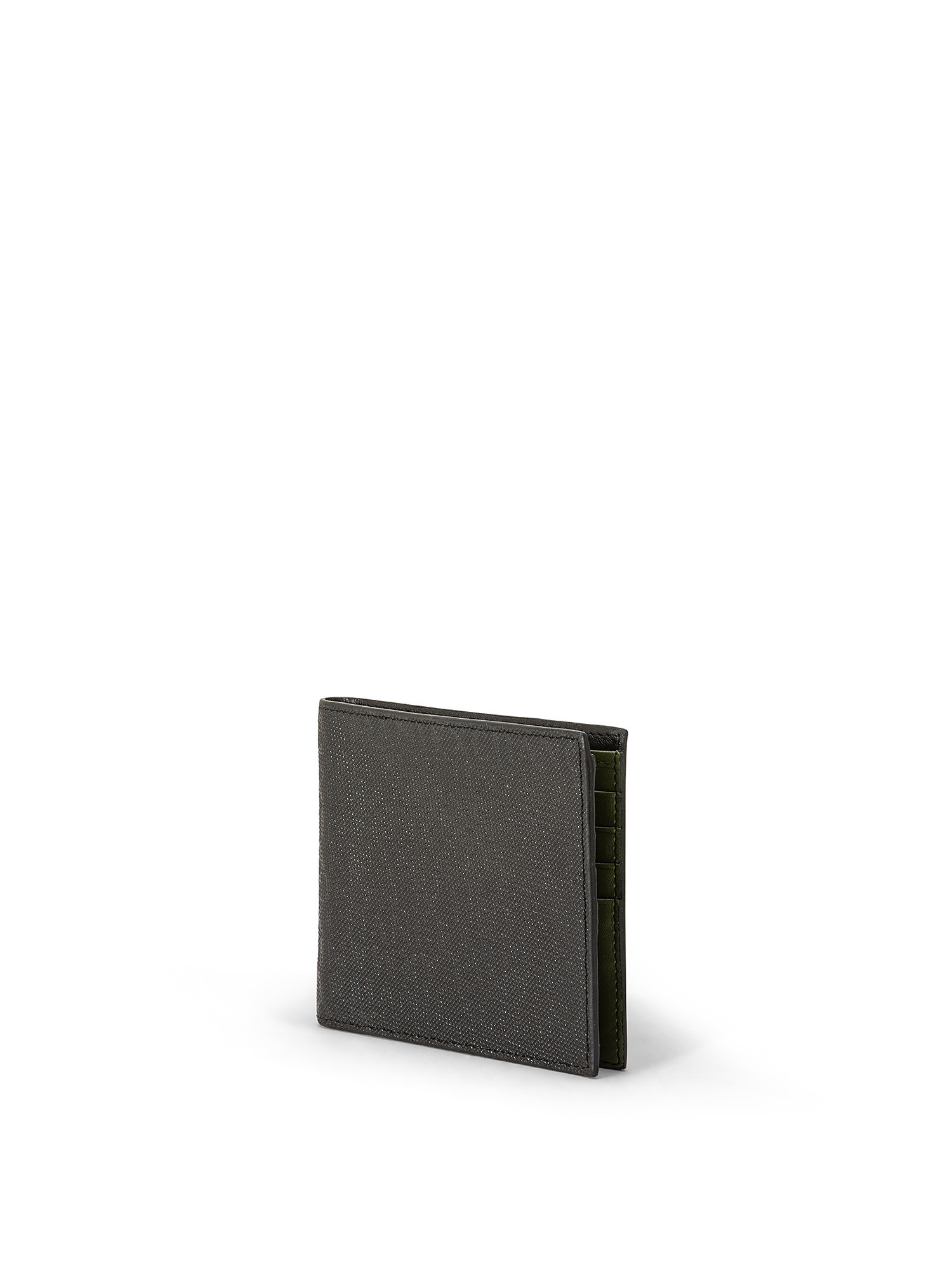 Armani Exchange - Wallet with all-over logo, Black, large image number 1