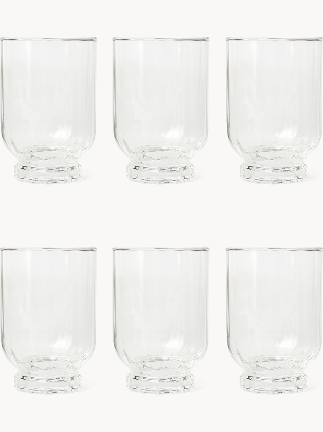 Set 6 bicchieri in vetro Florian