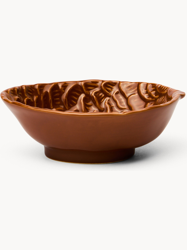 Ceramic bowl with pine cone motif