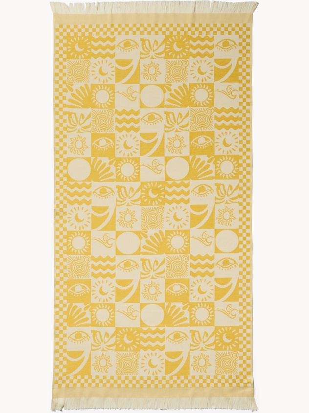 Fringed Cotton Hammam Beach Towel - Introductory Price