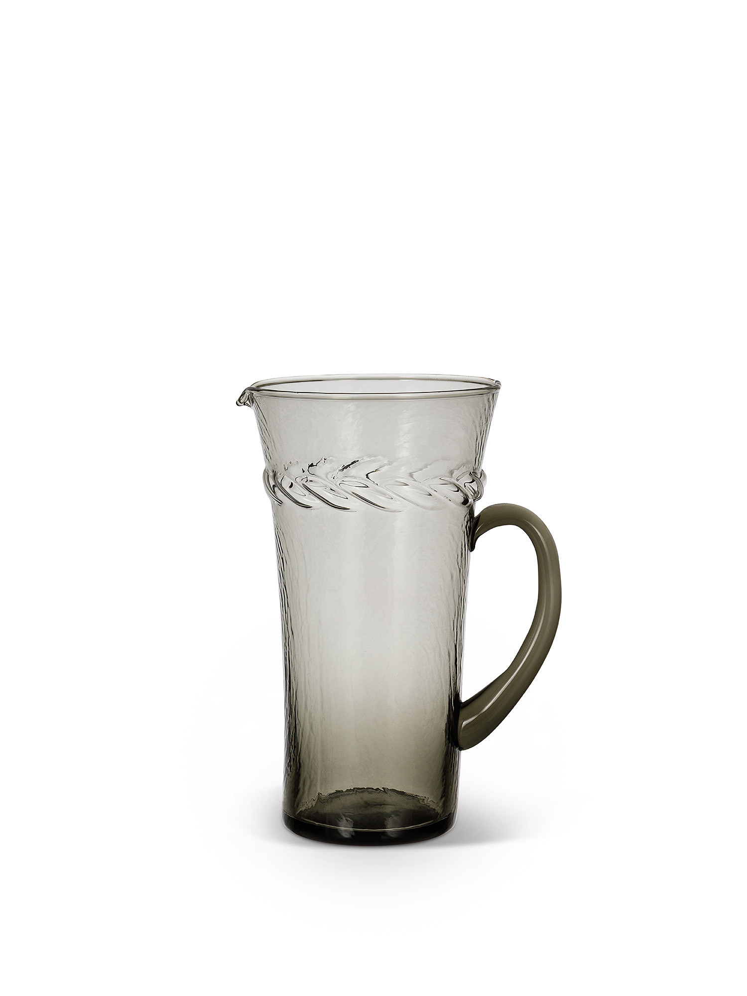 Colored glass tumbler, Grey, large image number 0