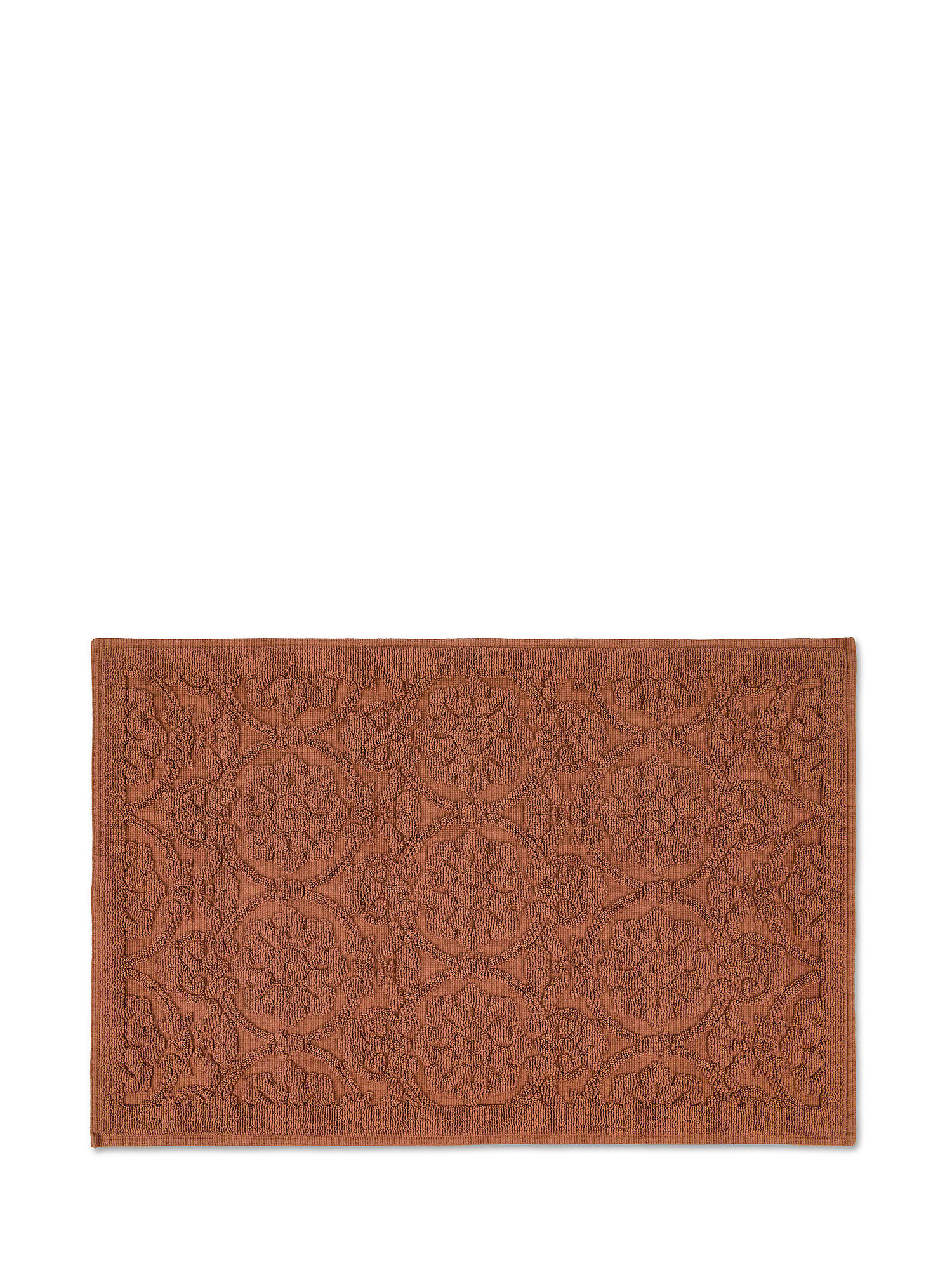 Zefiro solid color cotton shower mat, Light Brown, large image number 0