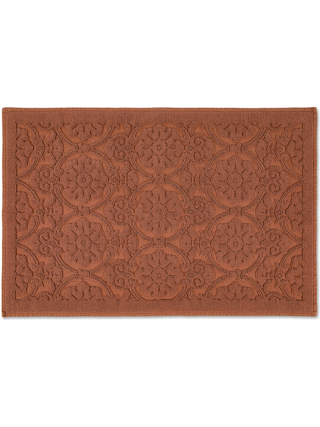 Zefiro solid color cotton shower mat