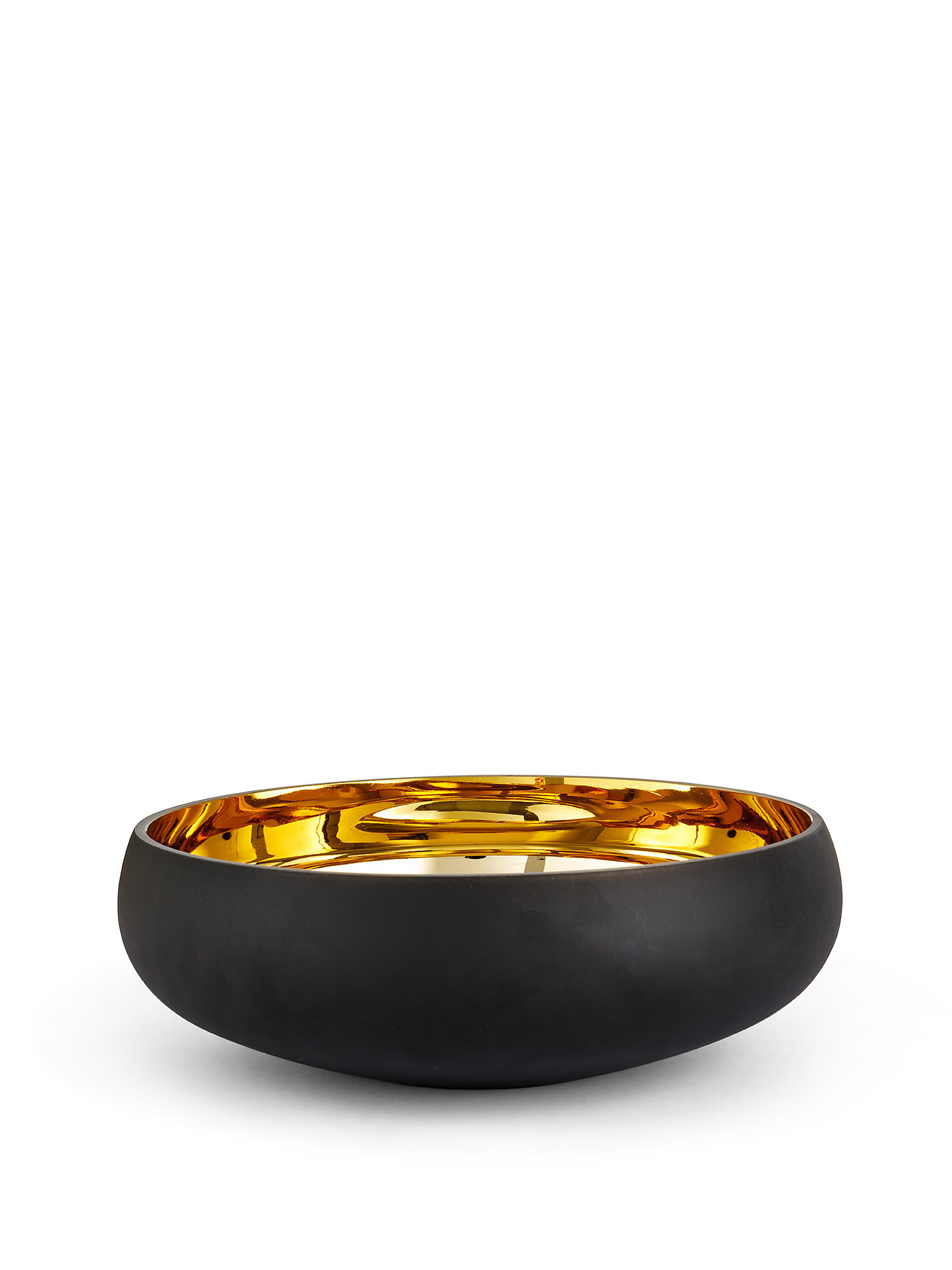 Opaque glass decorative bowl, Black, large image number 0