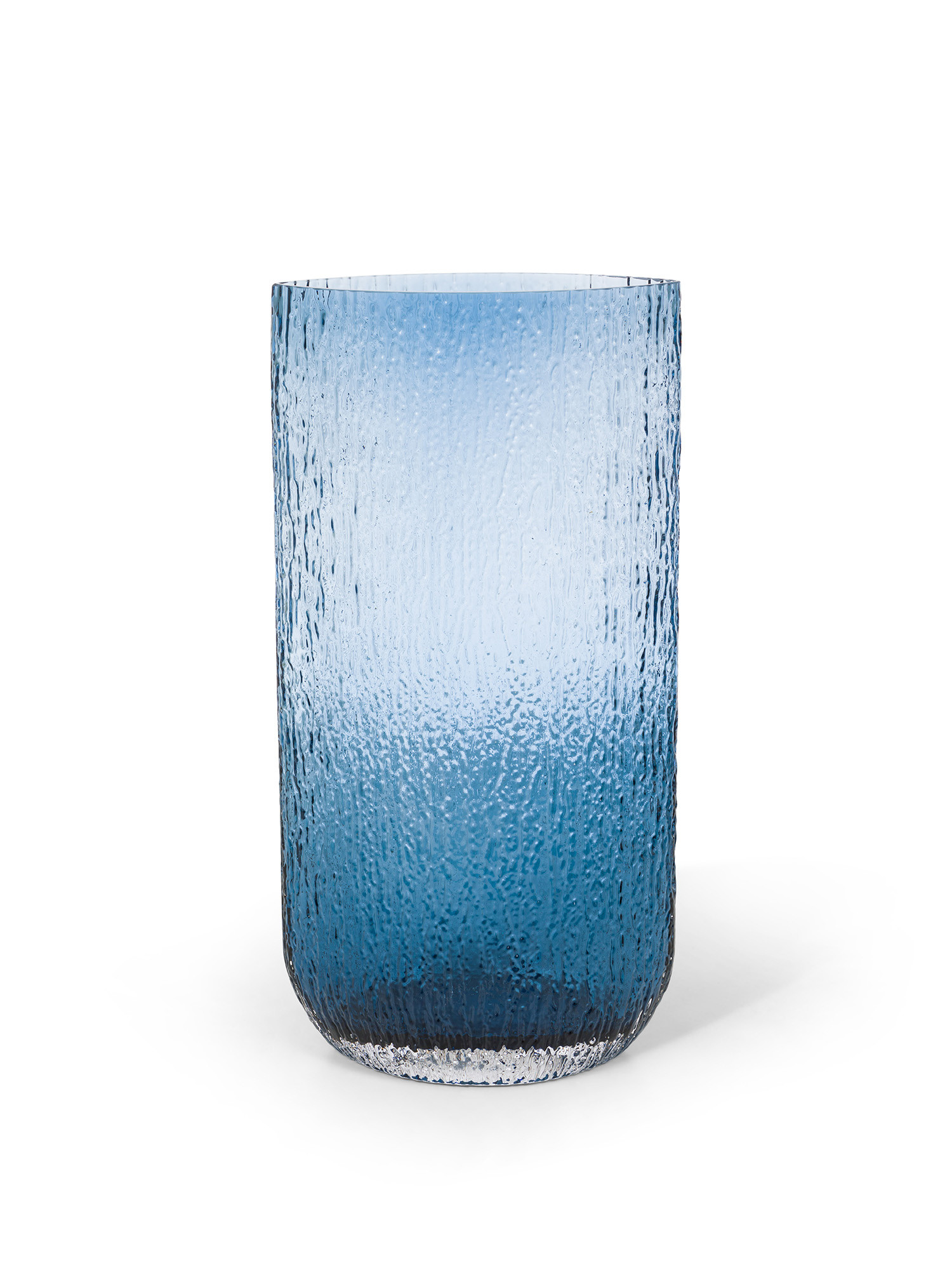 Vaso in vetro, Blu, large image number 0