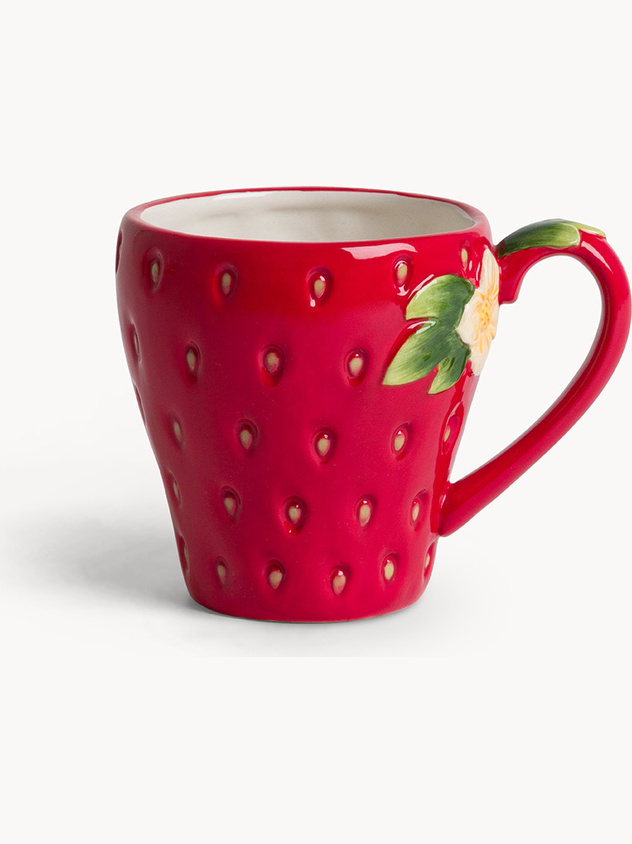 Strawberry ceramic mug