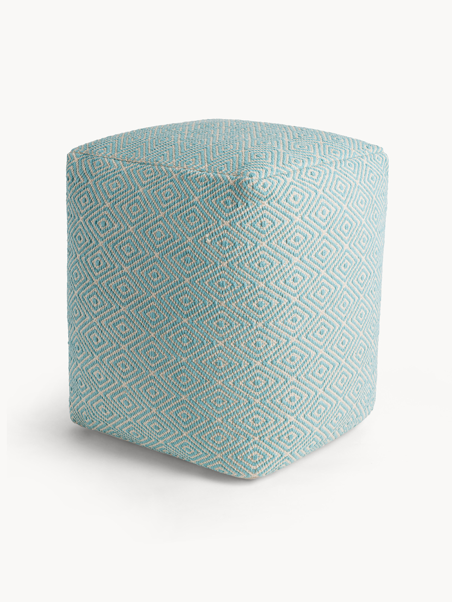 Pouf con motivo geometrico, Multicolor, large image number 0