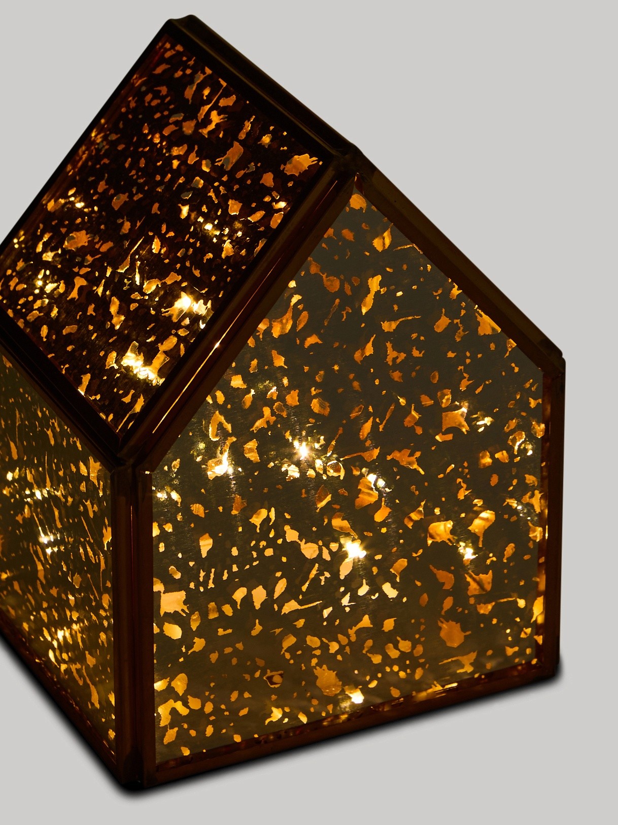 Glass House with LED Lights, Transparent, large image number 1