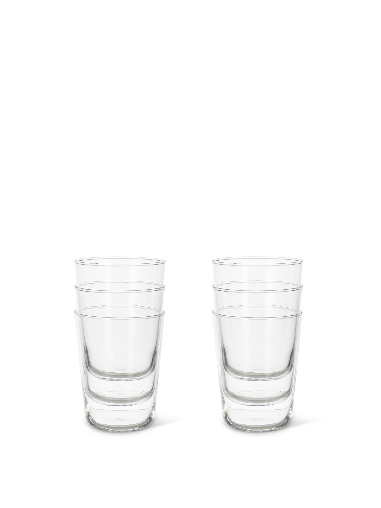 Set of 6 Otto borosilicate glass glasses, Transparent, large image number 1