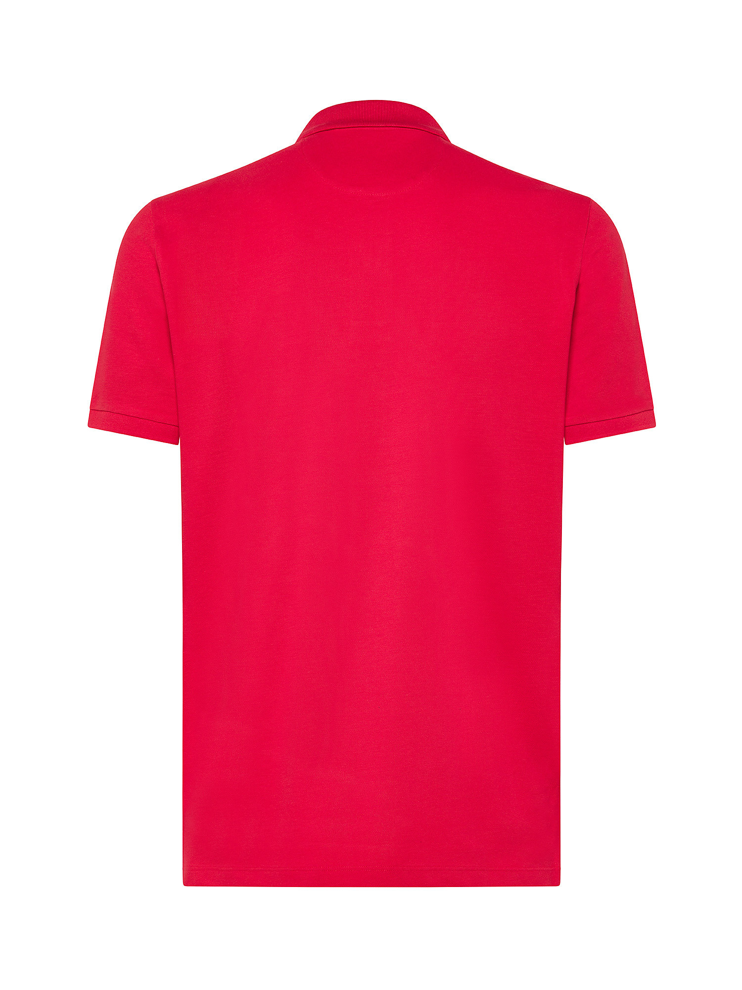 Luca D'Altieri - Polo in pure cotton, Red, large image number 1