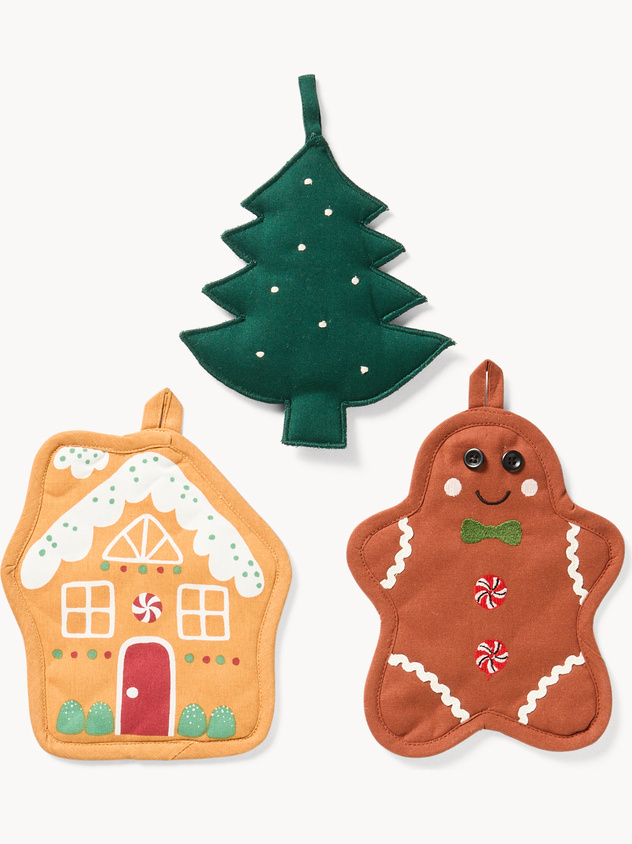Christmas shaped potholders