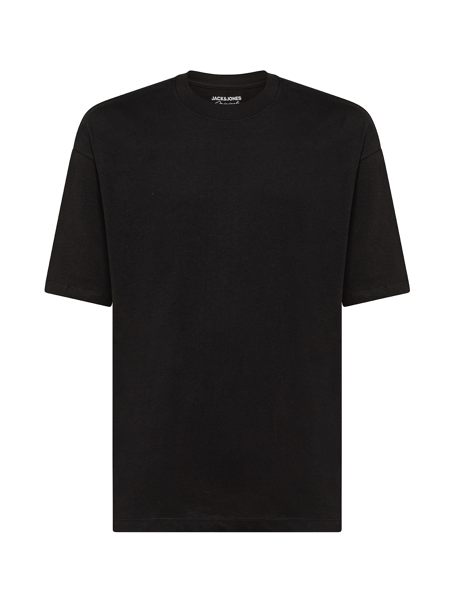 T-shirt 100% cotone, Nero, large image number 0