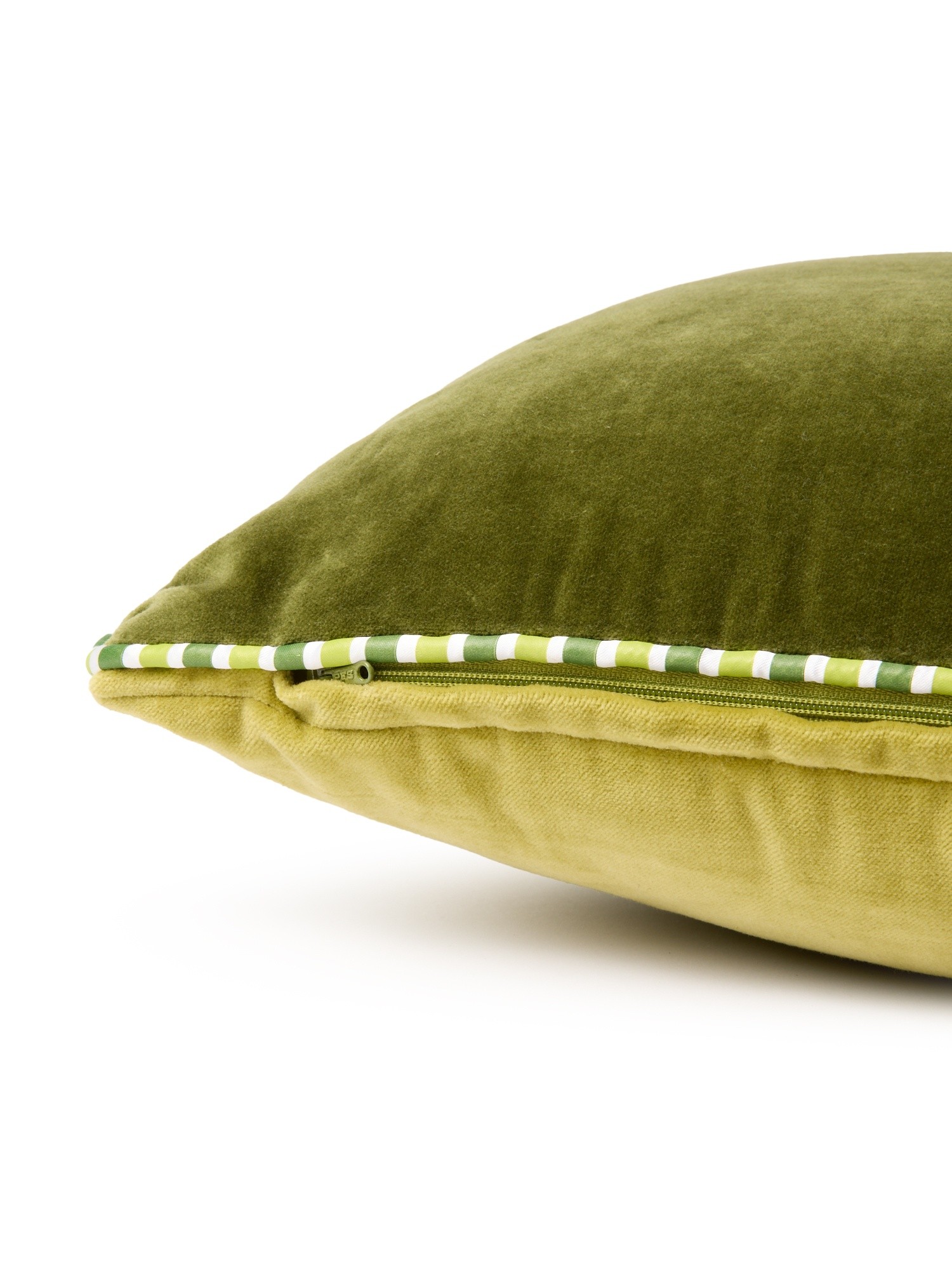 Cuscino in velluto double face 45x45cm, Verde, large image number 2