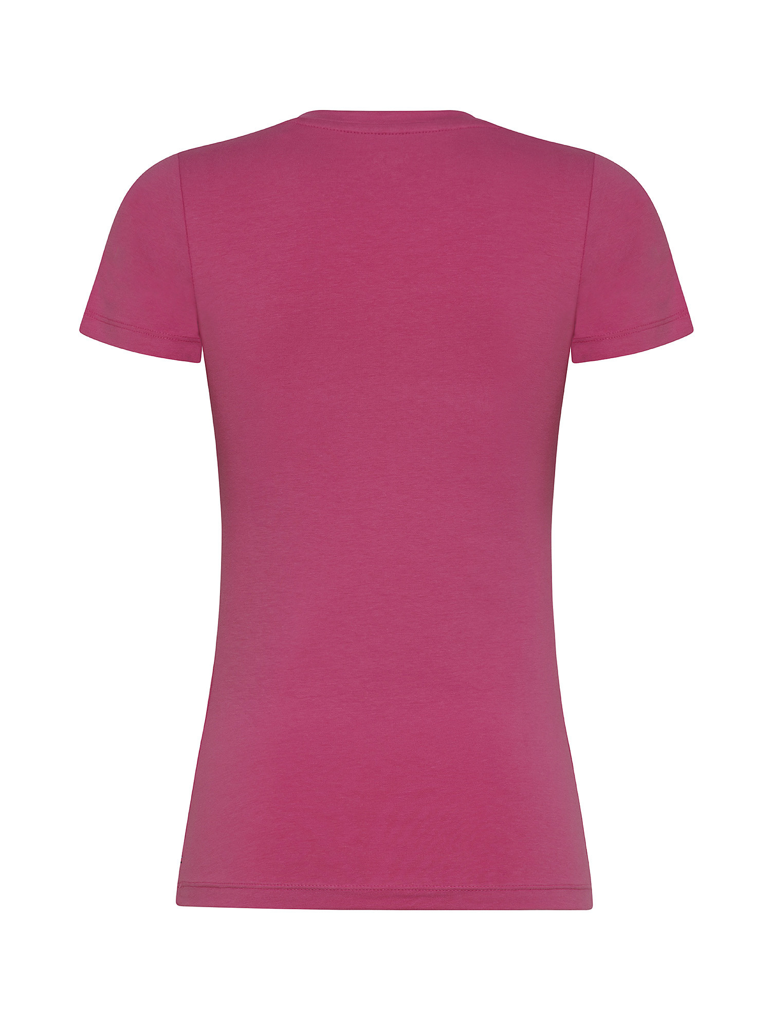 T-shirt Violette in cotone, Rosa fenicottero, large image number 1