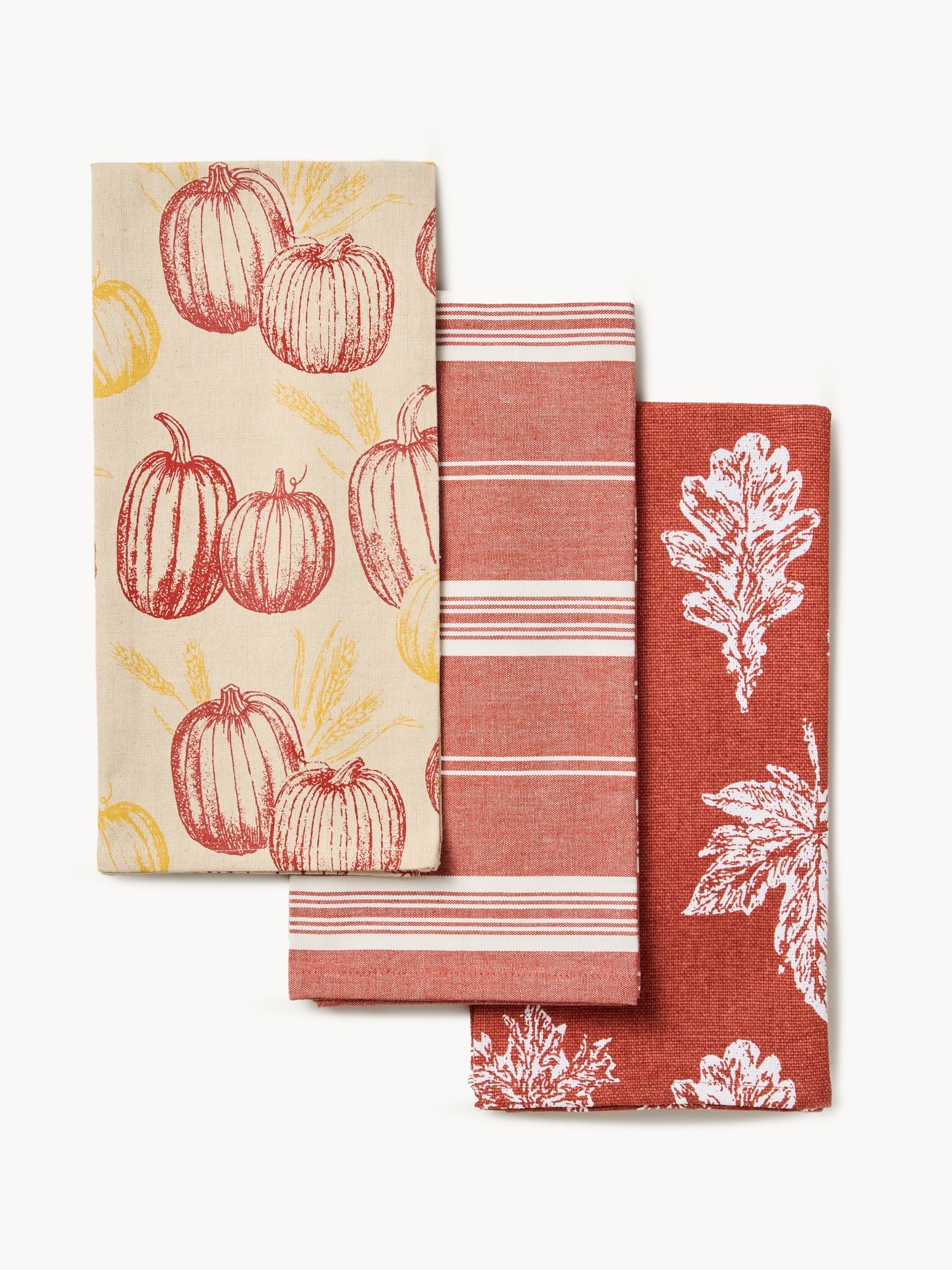 Set of 3 pure cotton jacquard dishcloths, Multicolor, large image number 0