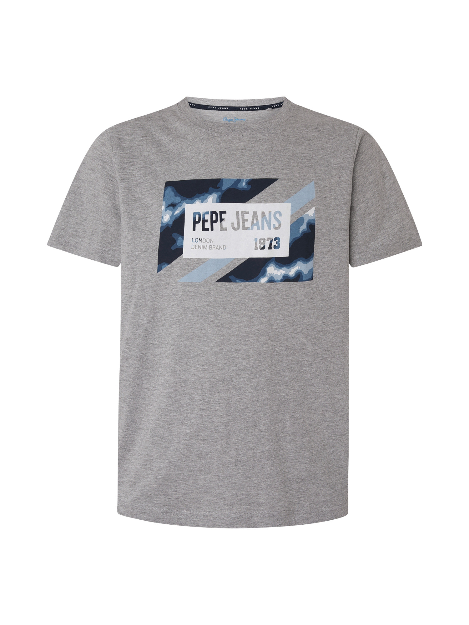 Pepe Jeans - T-shirt con stampa in cotone, Grigio chiaro, large image number 0