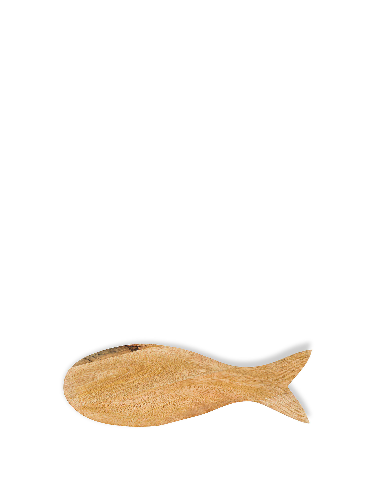 Piatto da portata in legno di mango a pesce, Marrone, large image number 0