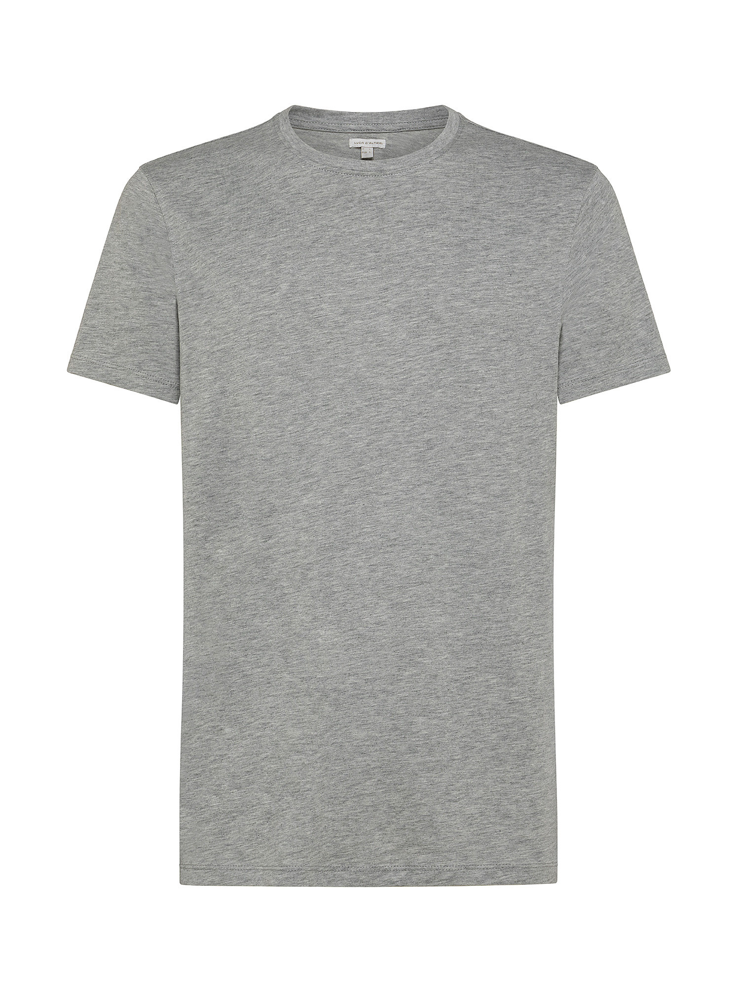 Luca D'Altieri - T-shirt girocollo cotone supima, Grigio, large image number 0