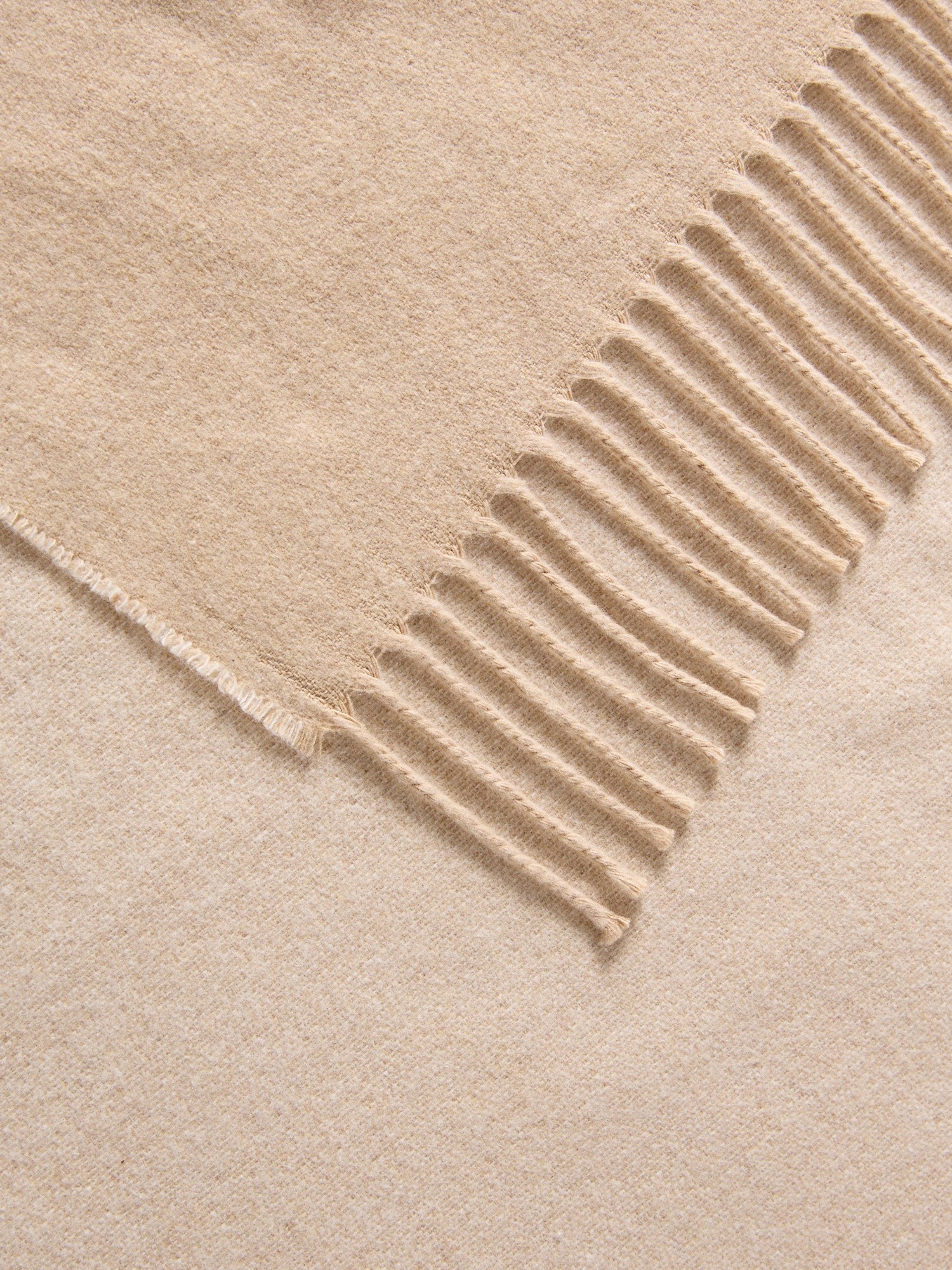 Recycled fiber throw, Beige, large image number 1
