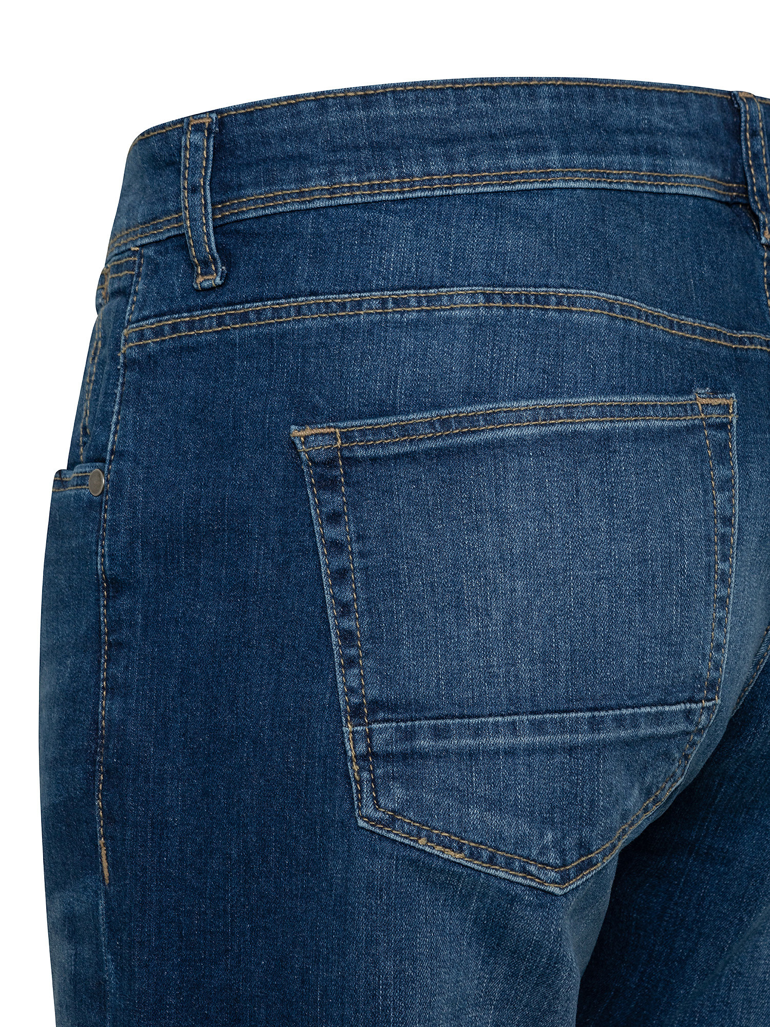 Jeans 5 tasche slim cotone leggero stretch, Blu scuro, large image number 2
