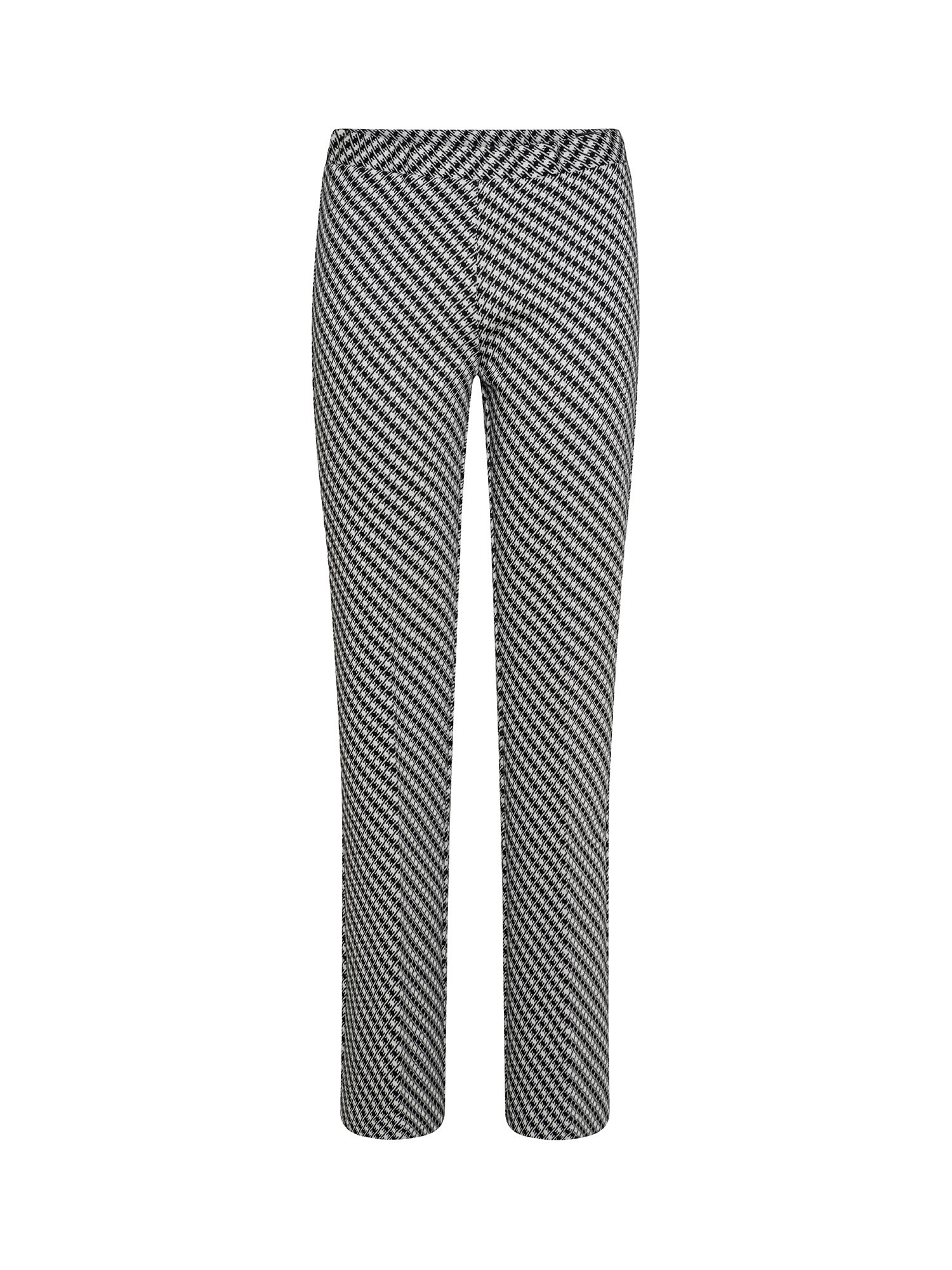 Koan - Pantalone flare jacquard, Bianco, large image number 0