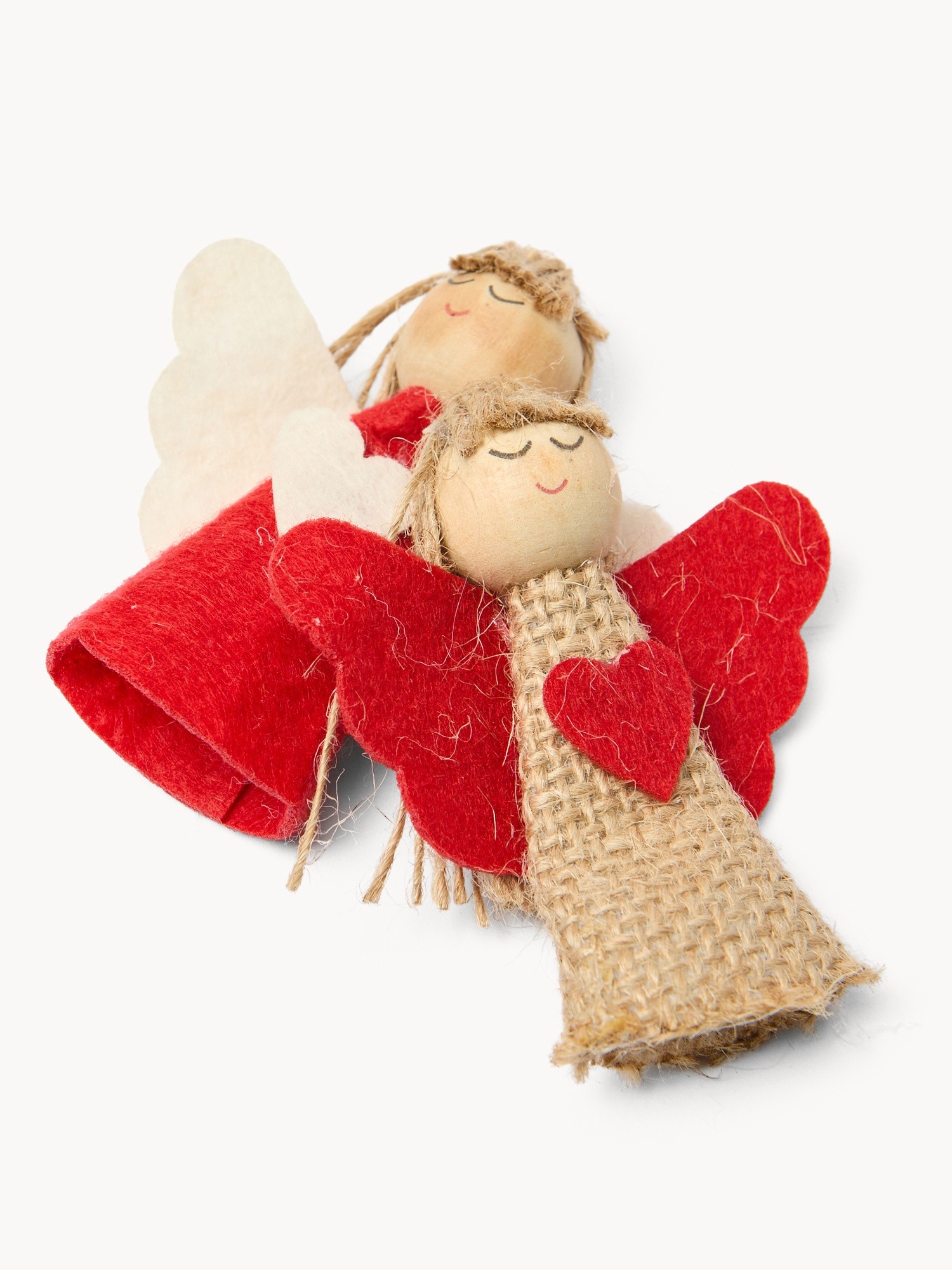 Set of 6 Mini Wooden Ornaments, Multicolor, large image number 1