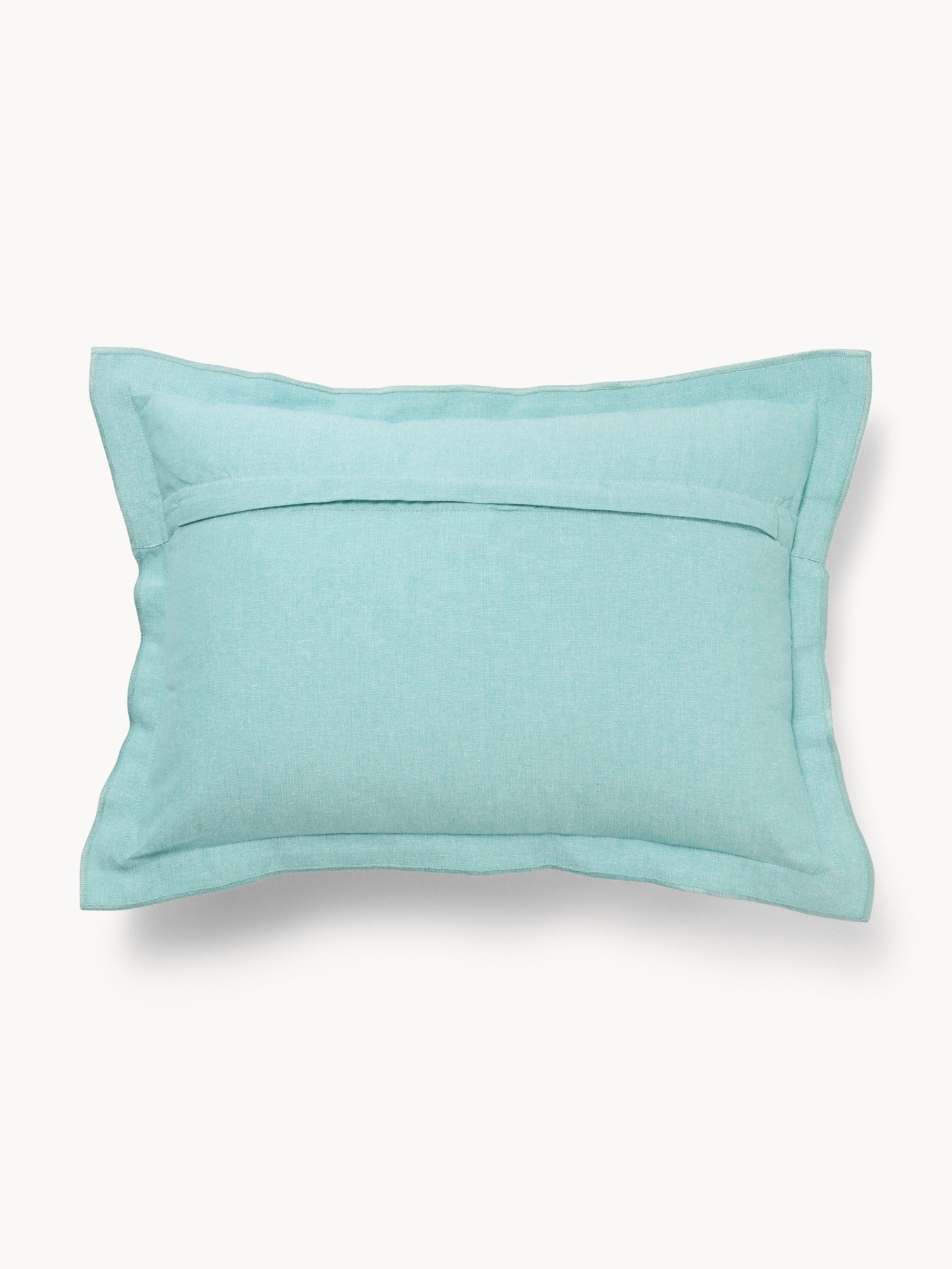 Chambray Cotton Pillow 35x50cm - Introductory Price, Light Blue, large image number 1