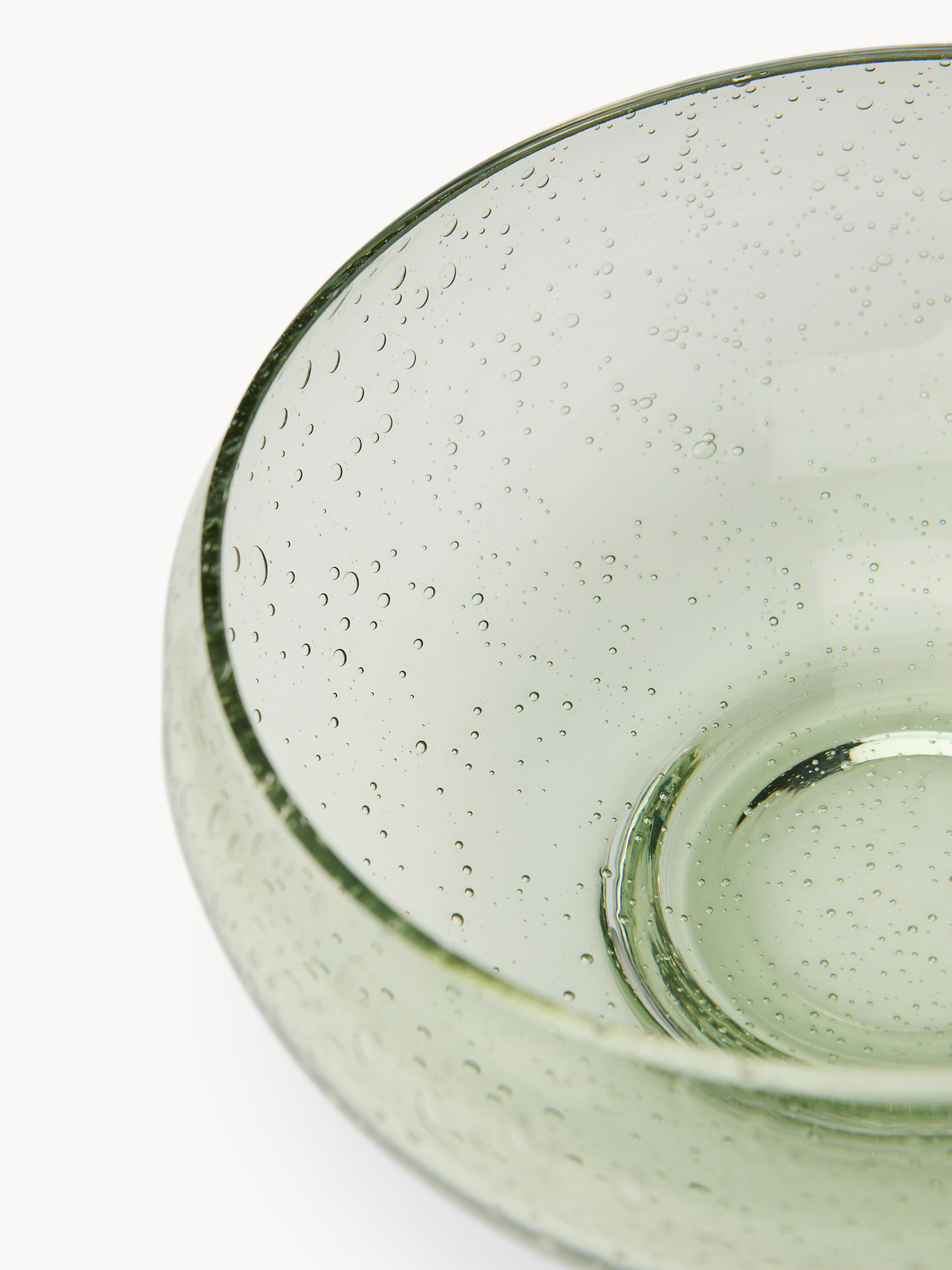 Paste-colored glass bowl, Green, large image number 1