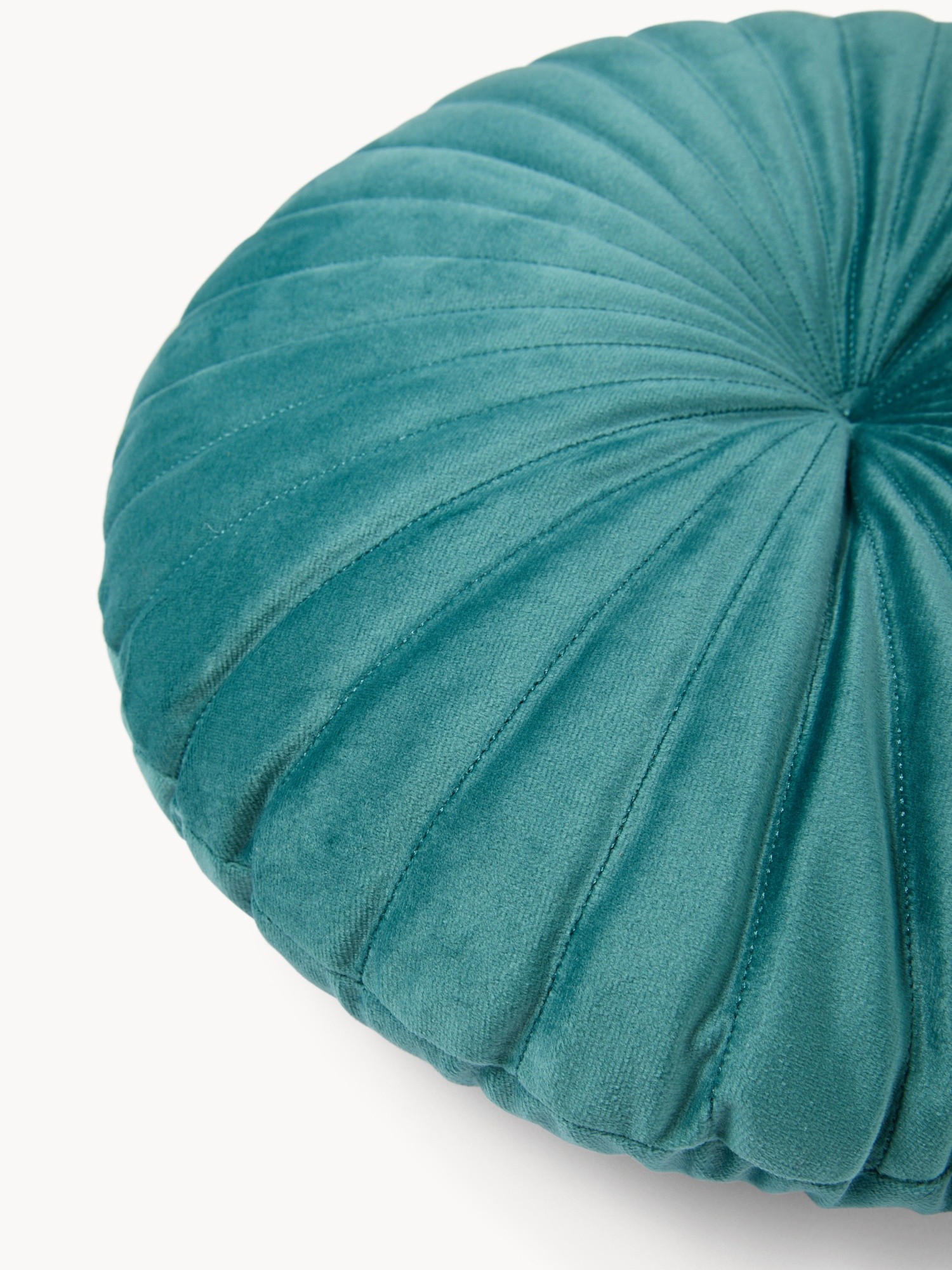 Solid-color velvet pillow - Discounted Price, Blue, large image number 2