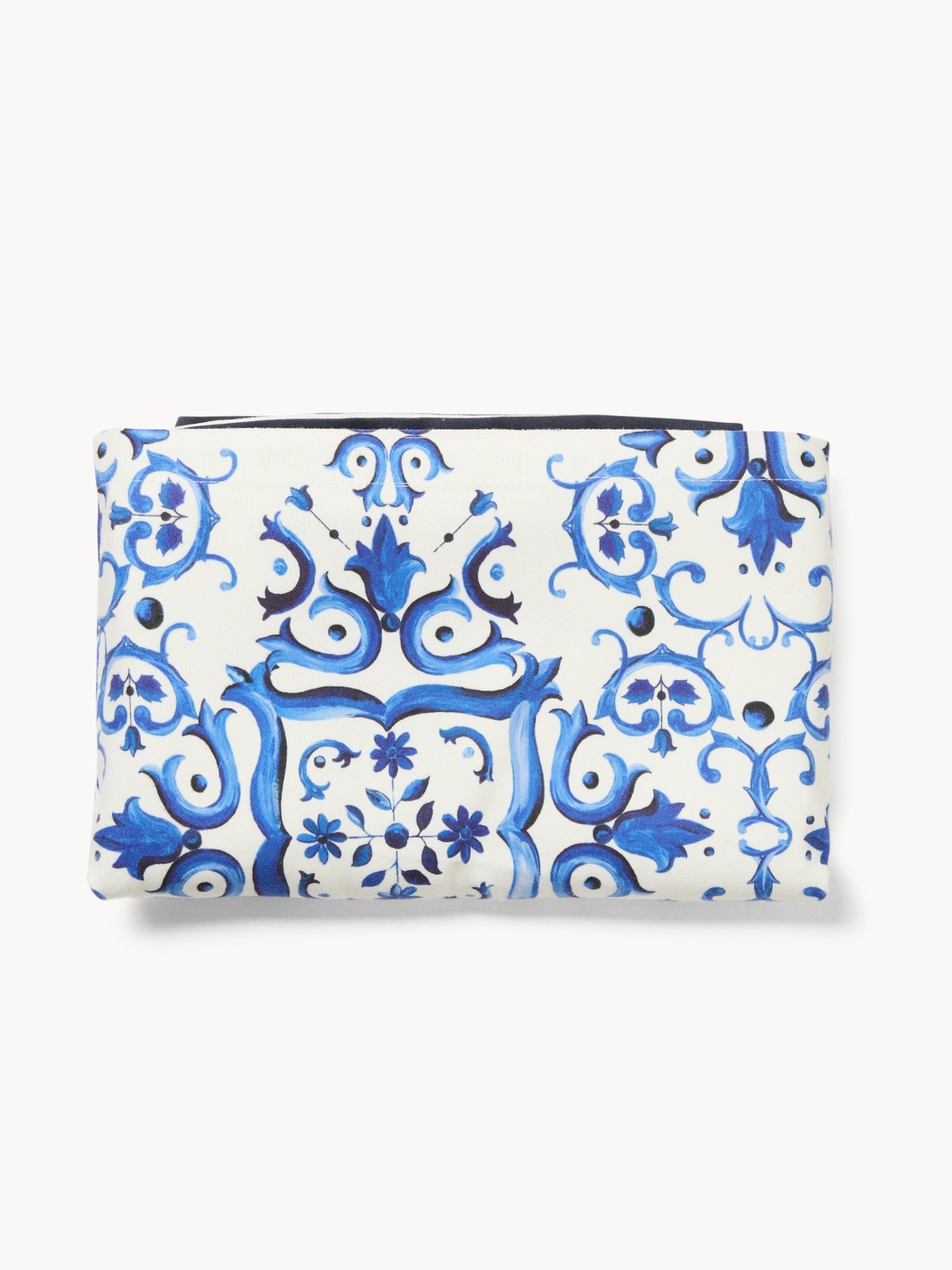 Microfiber Beach Towel with Pockets - Introductory Price, White / Blue, large image number 0