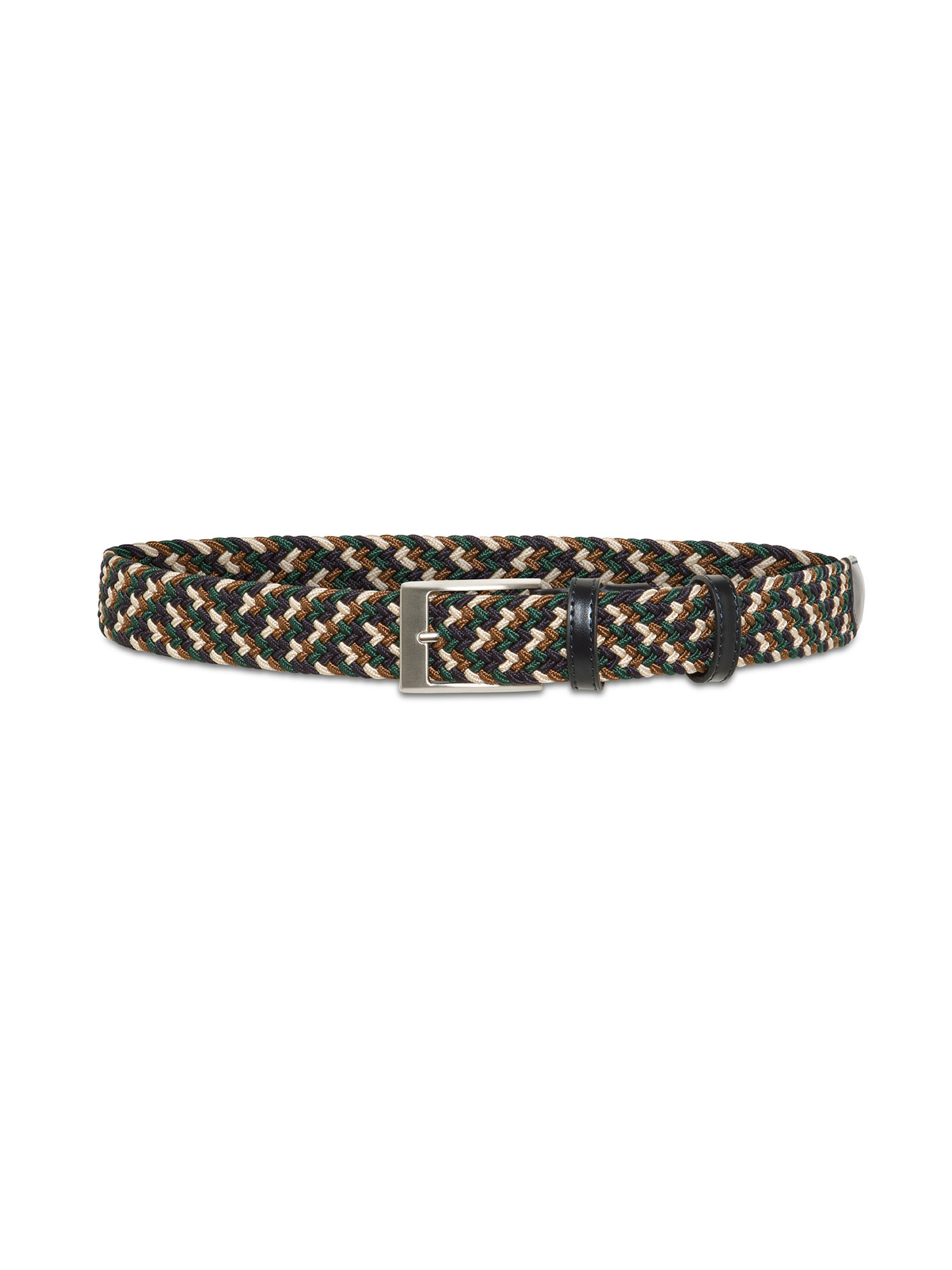 Belt with braided elastic, Green, large image number 1