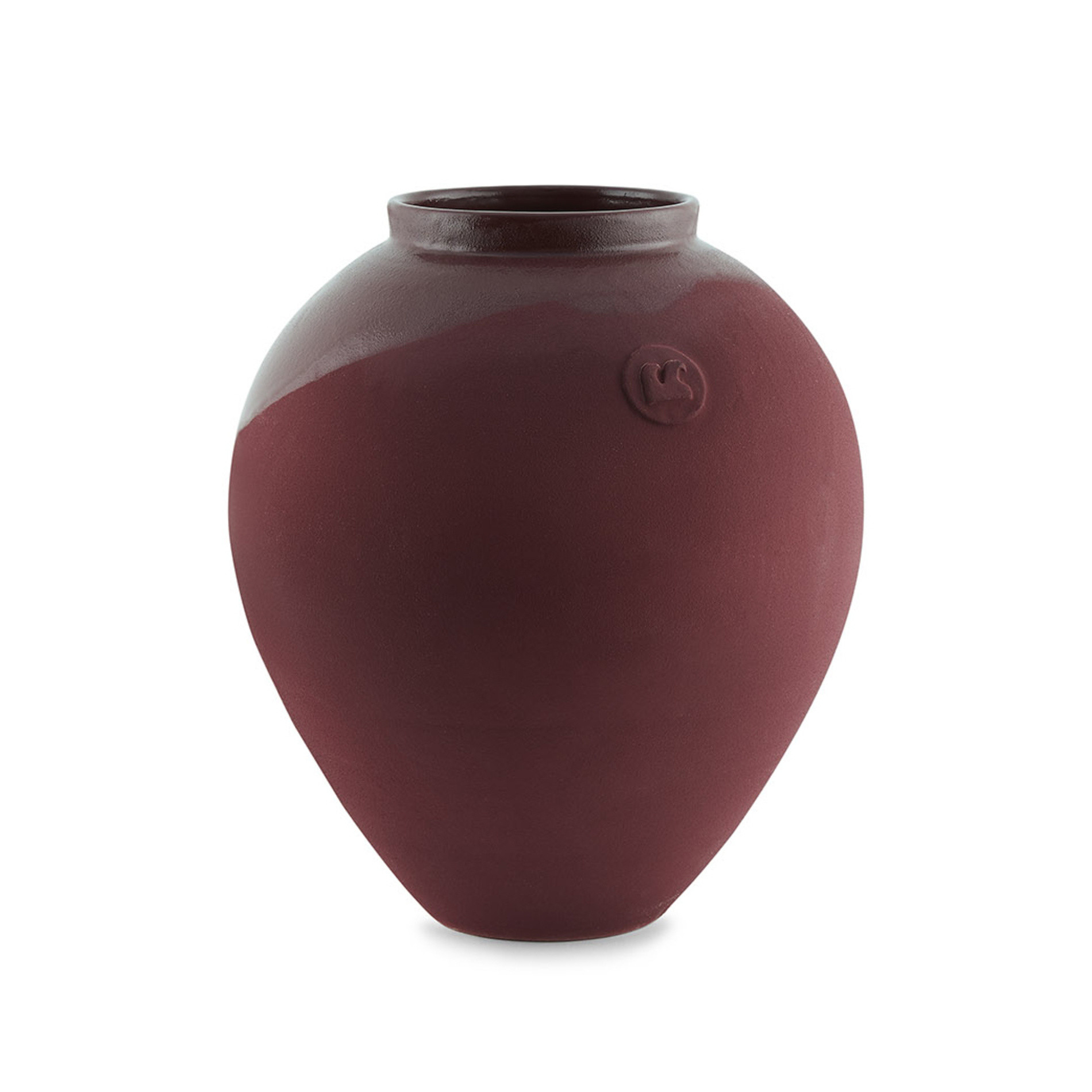 Vase in ceramics of Grottaglie by Roberto Sironi, Red, large image number 0