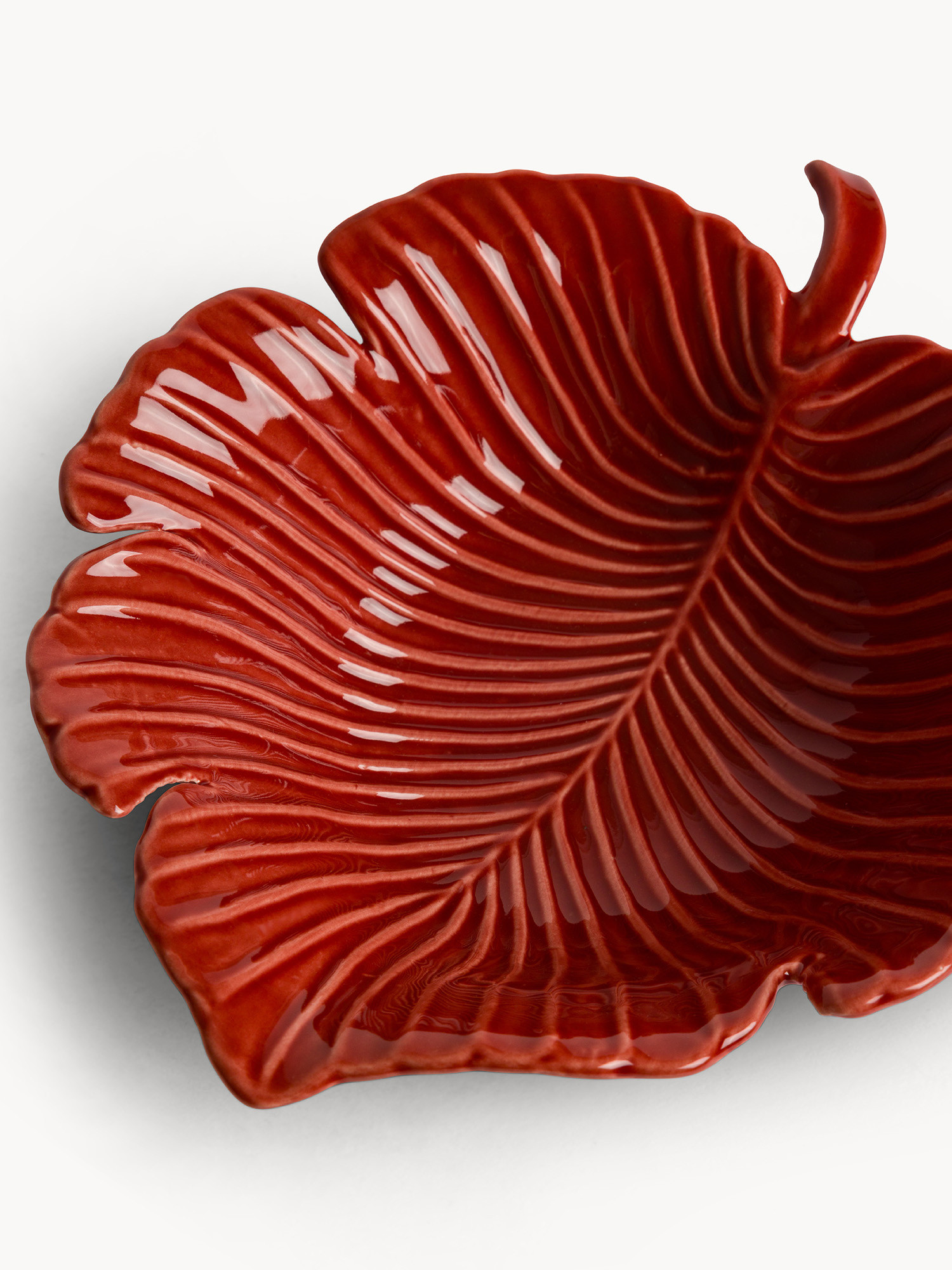 Leaf-shaped stoneware cup, Multicolor, large image number 1