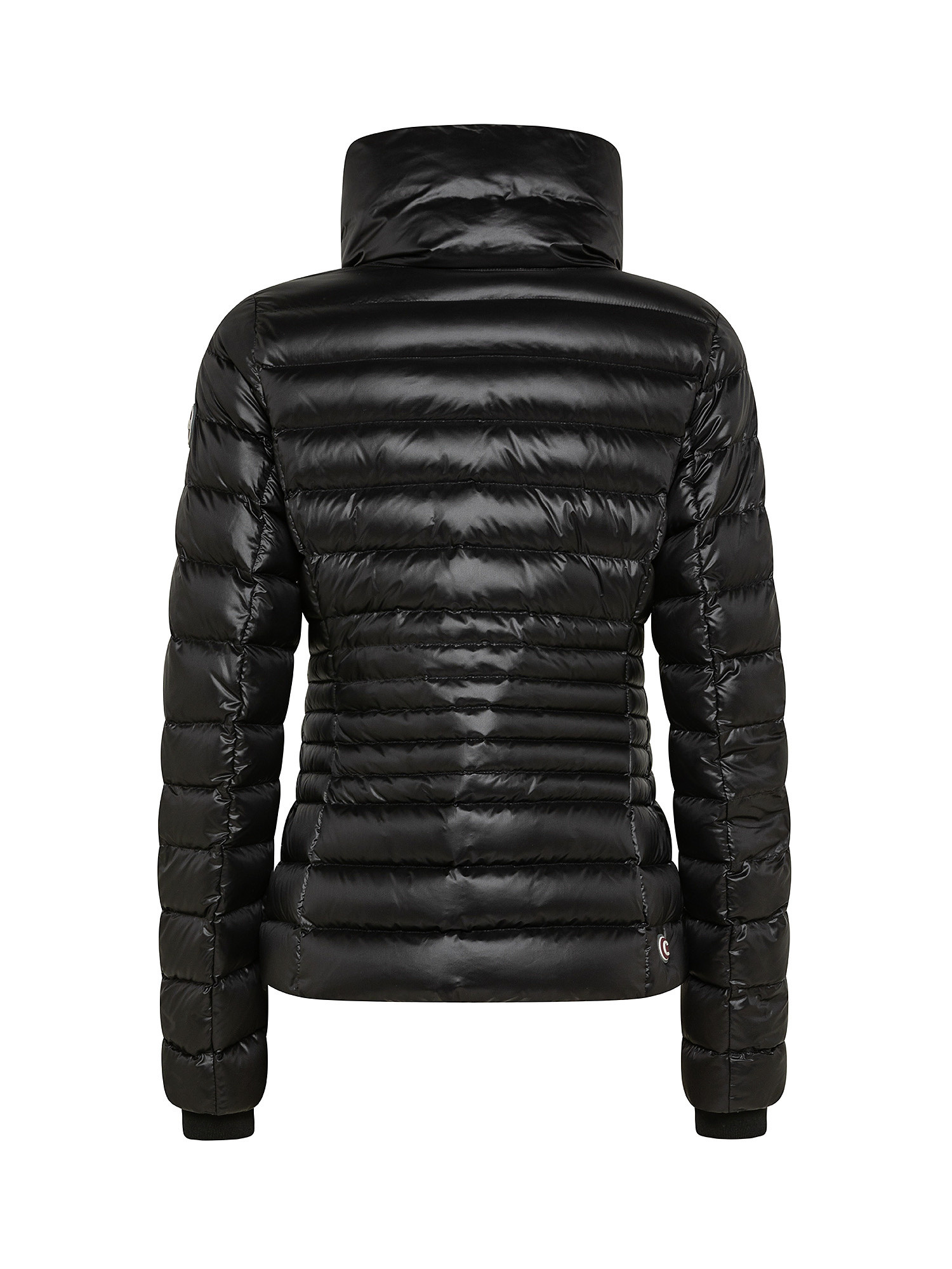 Quilted jacket with high collar, Black, large image number 1