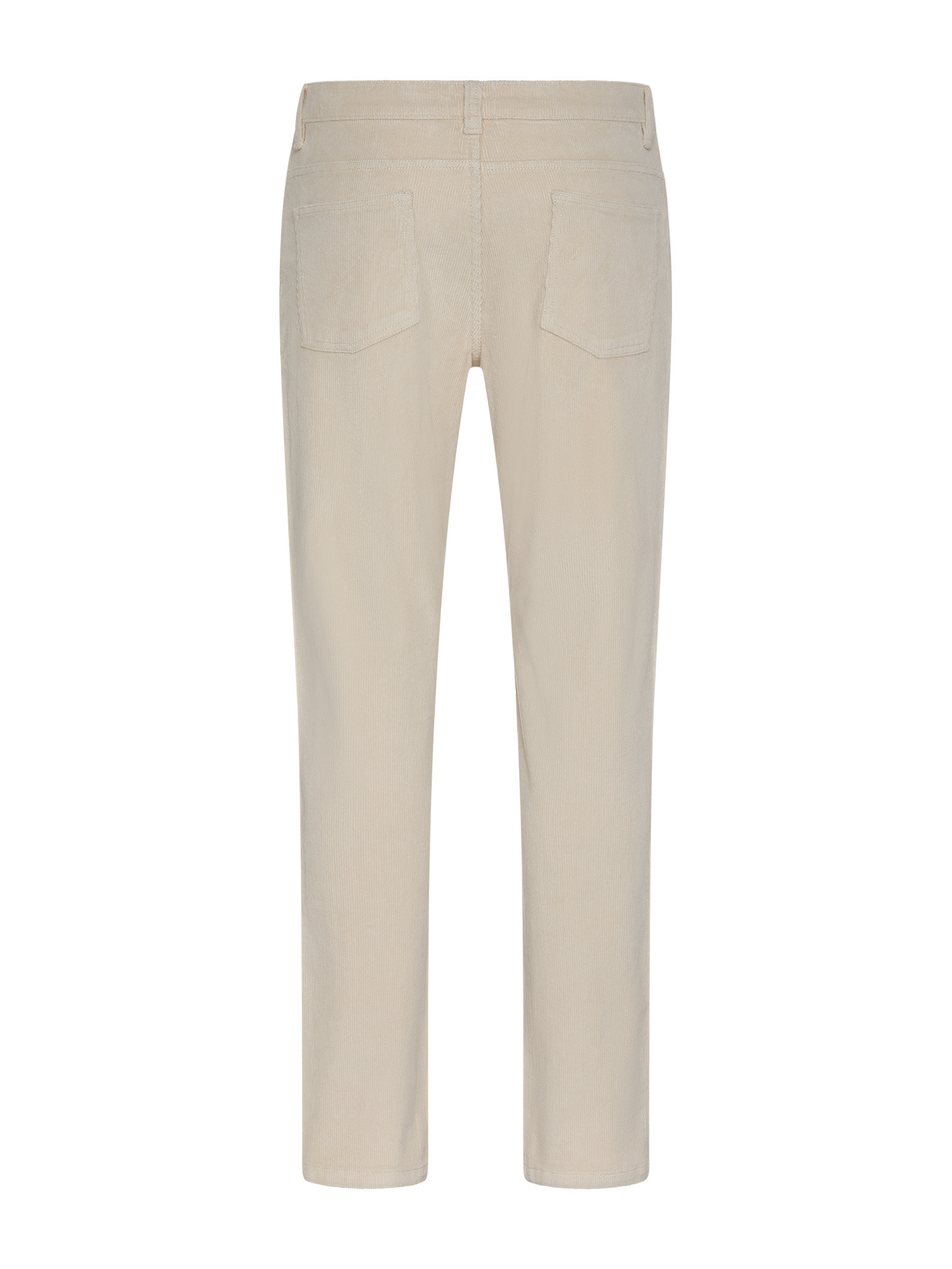 JCT - Pantaloni slim fit in velluto, Bianco panna, large image number 1