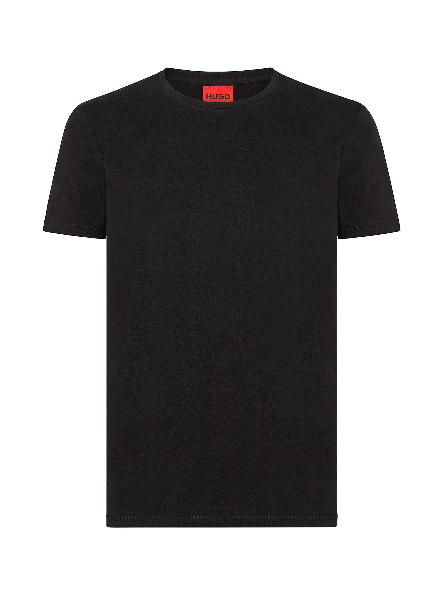 Hugo - Set 2 t-shirt in cotone elasticizzato, Bianco, large image number 1