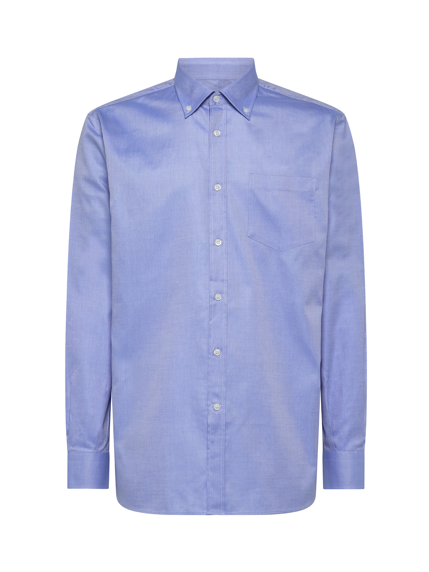 Camicia regular fit in puro cotone, Azzurro, large image number 1