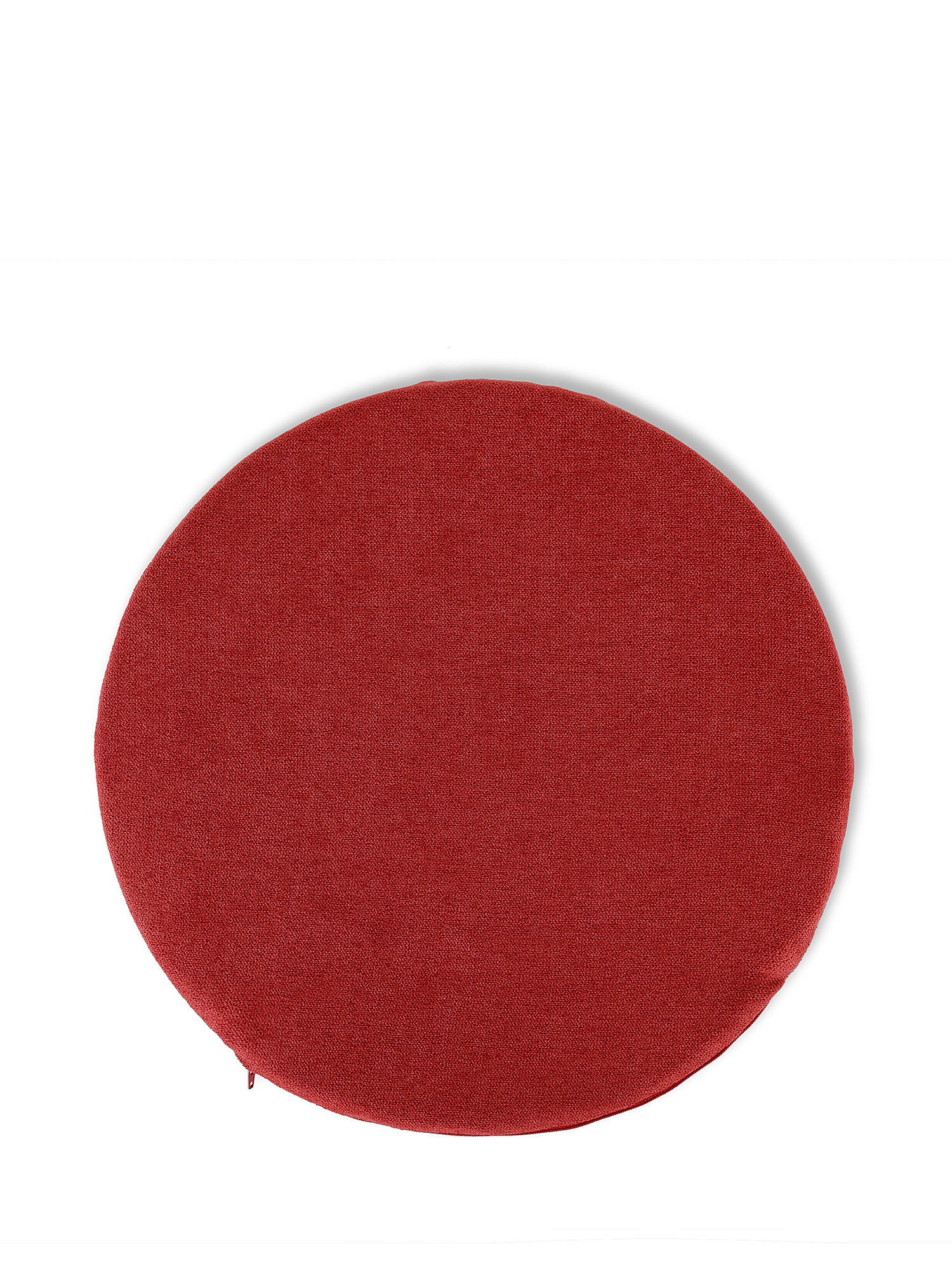 Solid color cotton chair cushion, Red, large image number 0