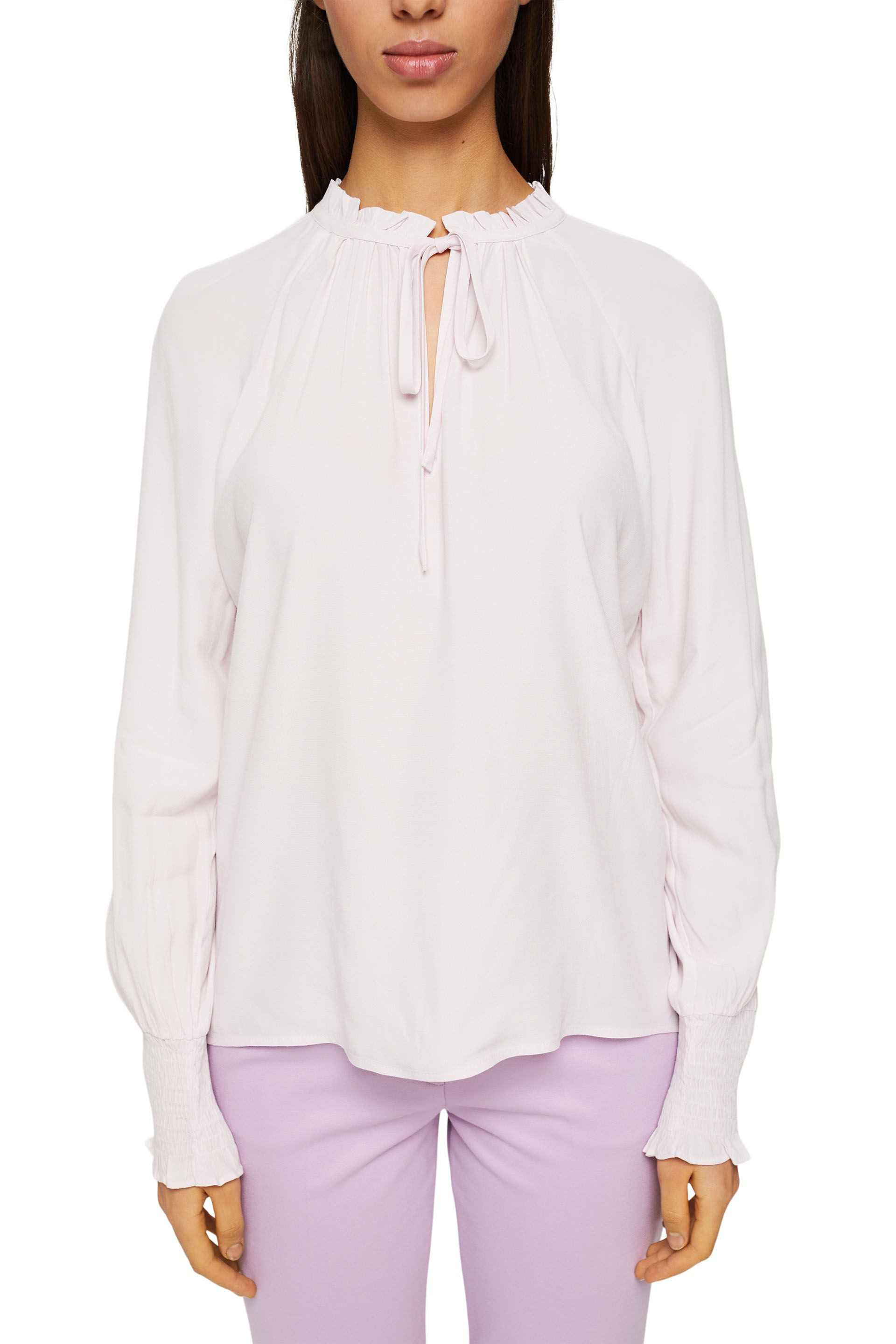 Shirt with ruffles and gathering, Light Pink, large image number 1