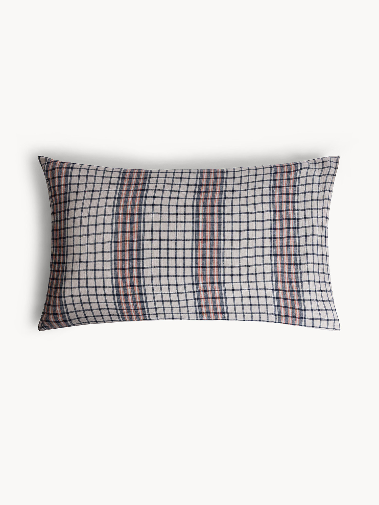 Federa in cotone lavato con lavorazione jacquard, Multicolor, large image number 0