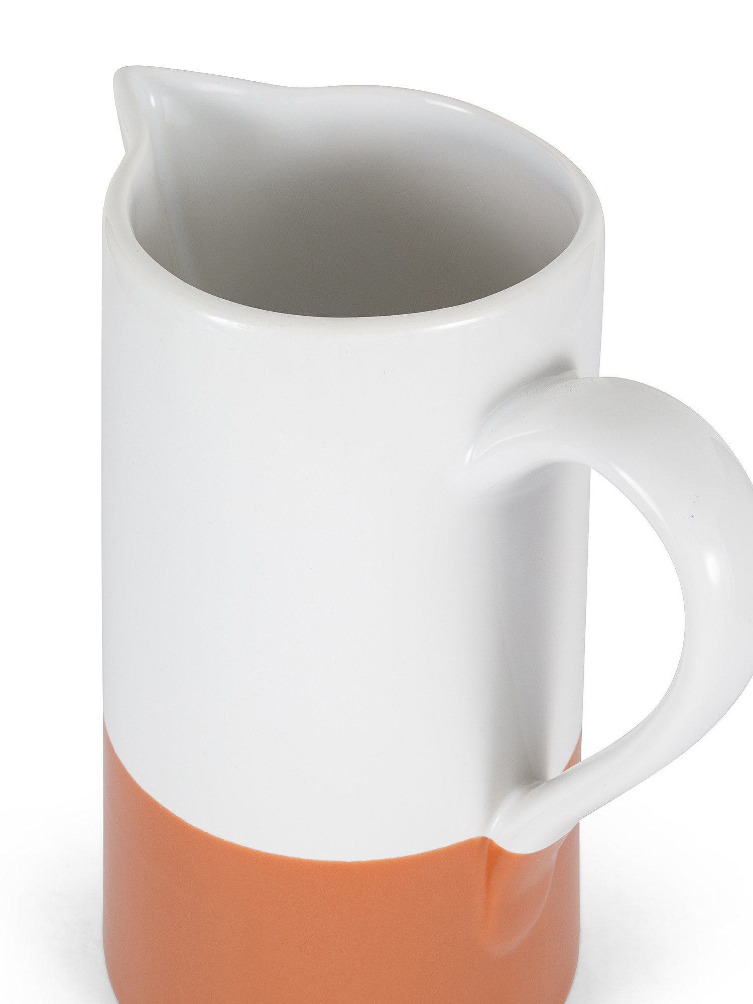 Two-tone terracotta jug, White, large image number 1