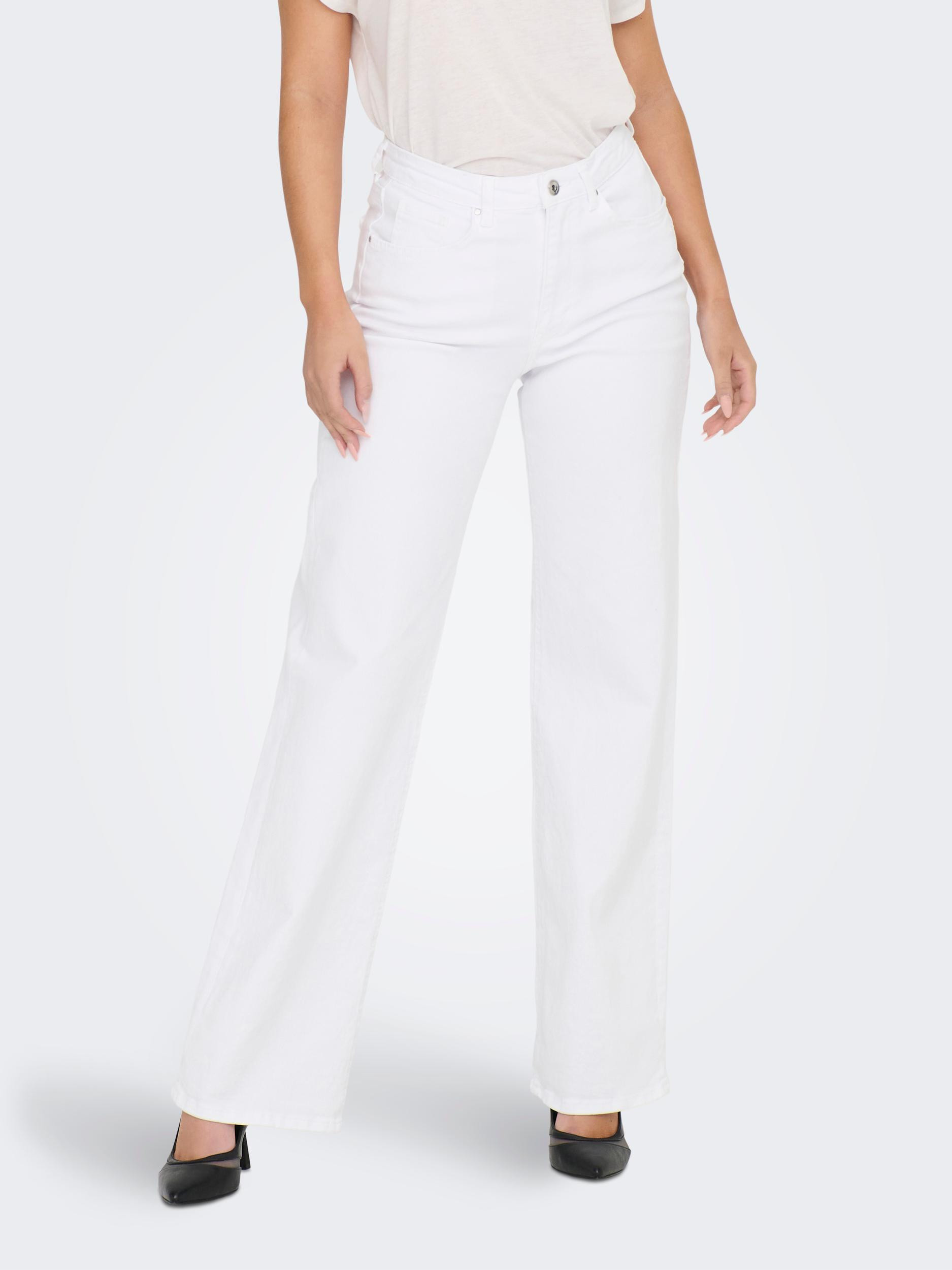 Only - Five pocket jeans, White, large image number 4