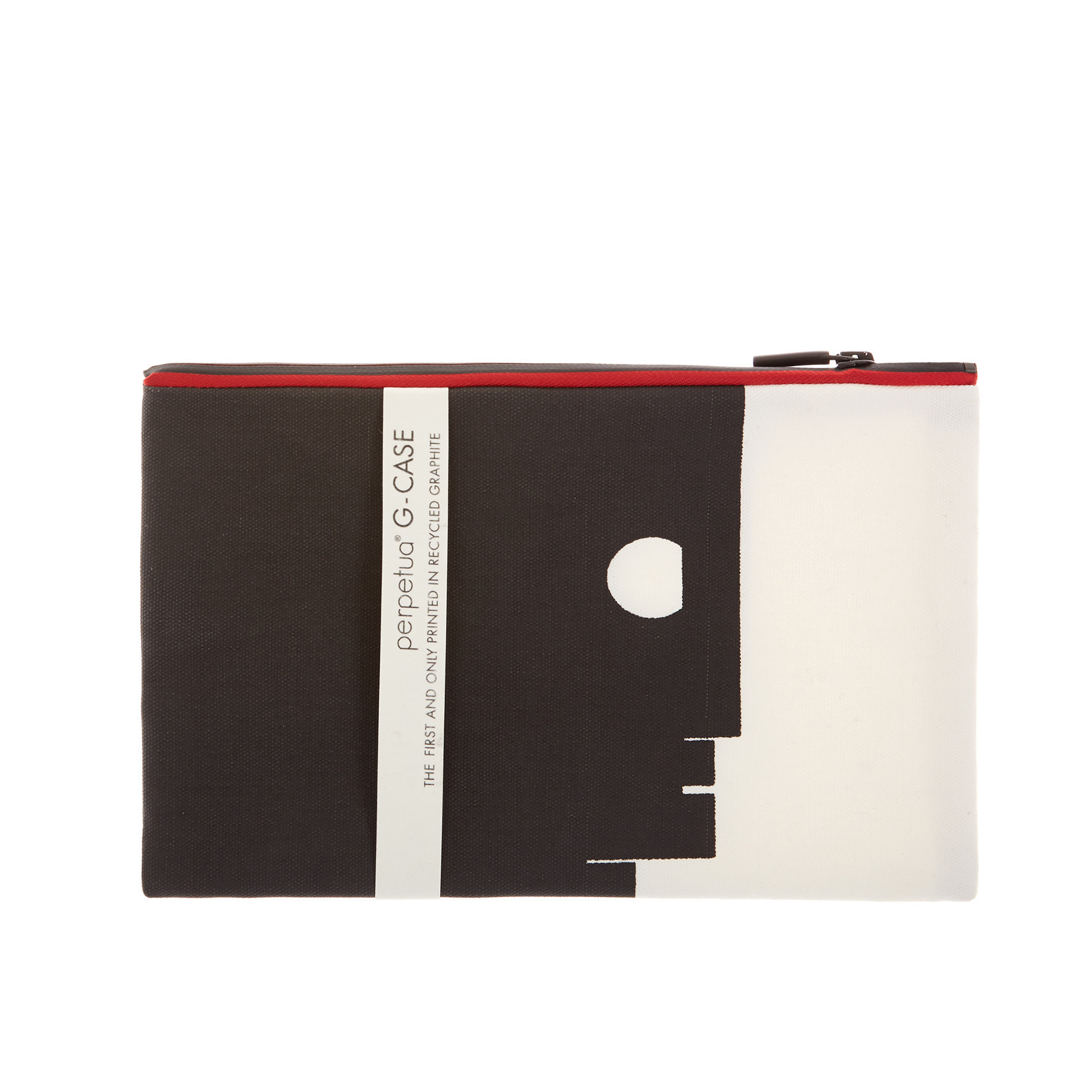 Perpetua pencil case in cotton fabric, Black, large image number 0