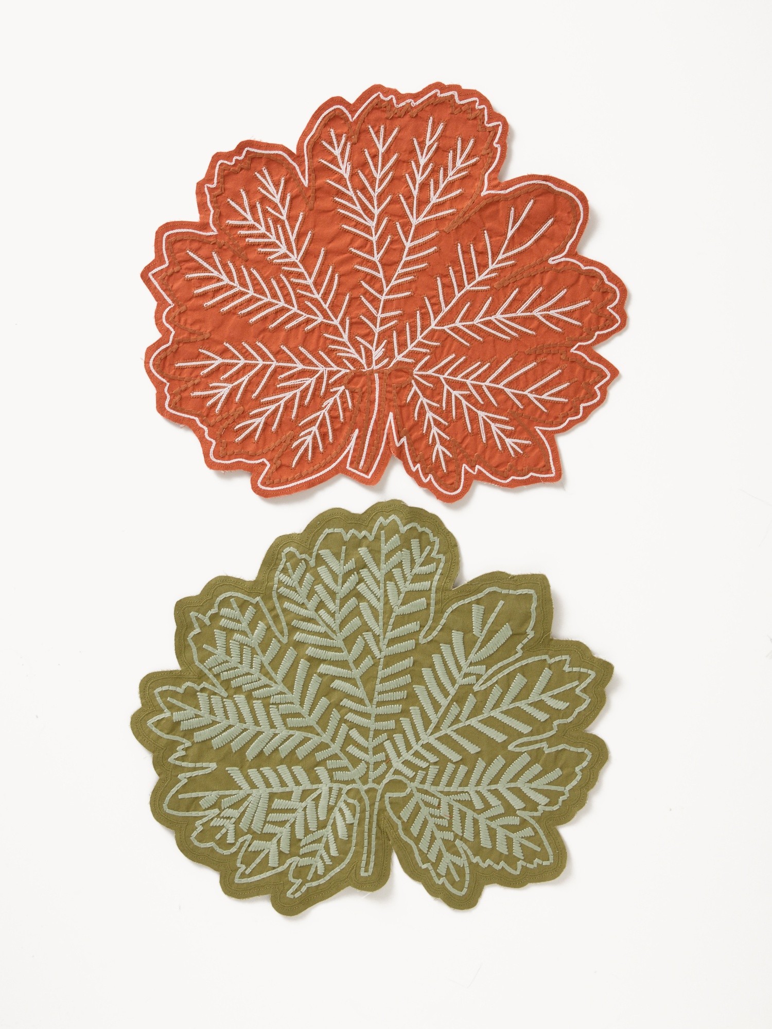 Maple leaf cotton placemat, Multicolor, large image number 0
