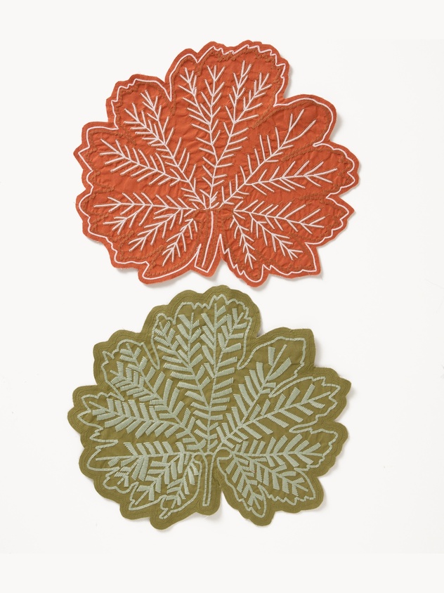 Maple leaf cotton placemat