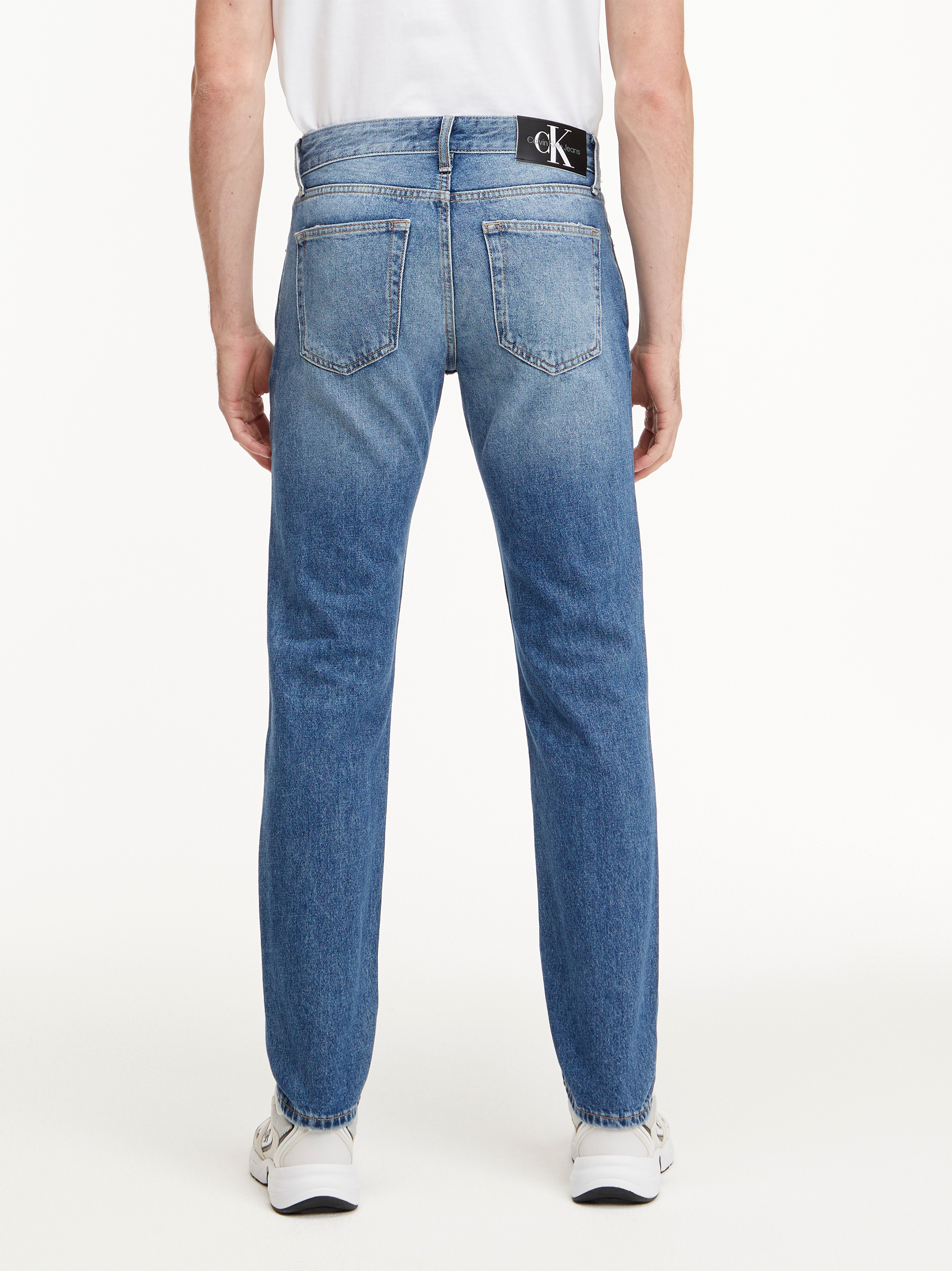 Calvin Klein Jeans -Jeans cinque tasche a gamba dritta, Denim, large image number 3
