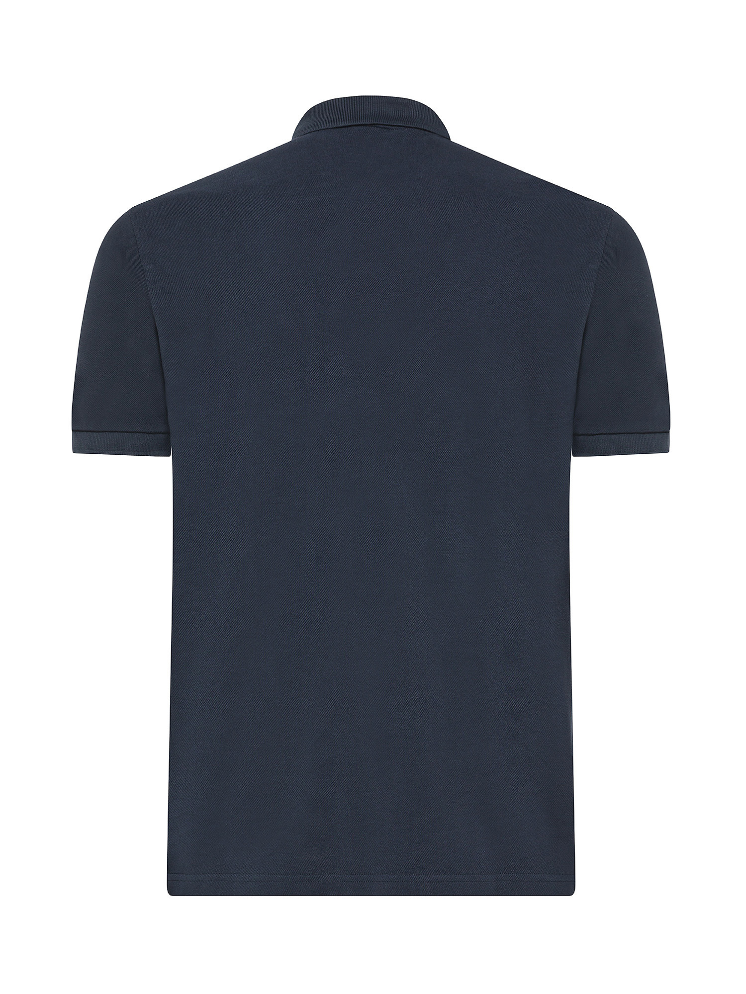 Colmar - Short-sleeved polo shirt in piqué cotton, Dark Blue, large image number 1
