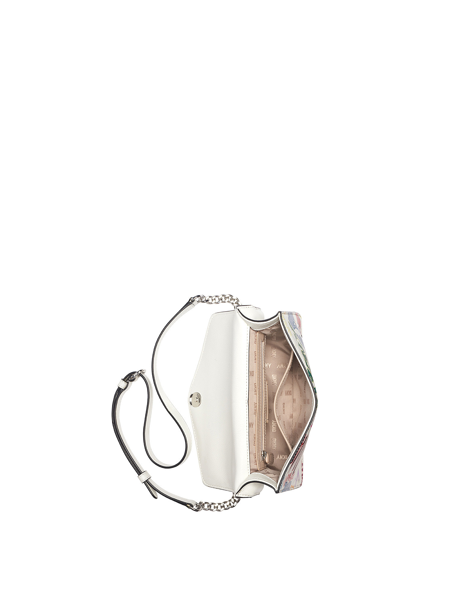Dkny - Elissa shoulder bag with graffiti print, White, large image number 3