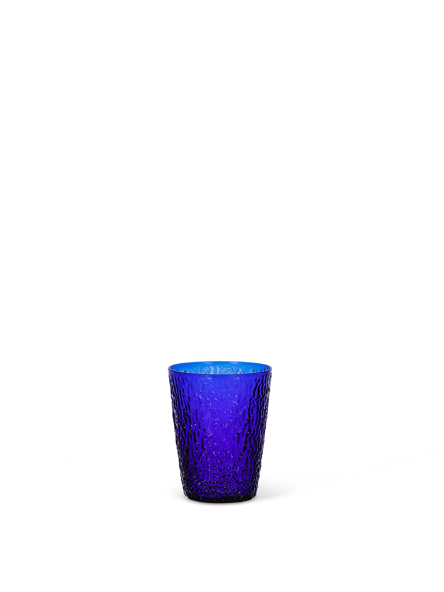 Bicchiere vetro colorato, Blu, large image number 0